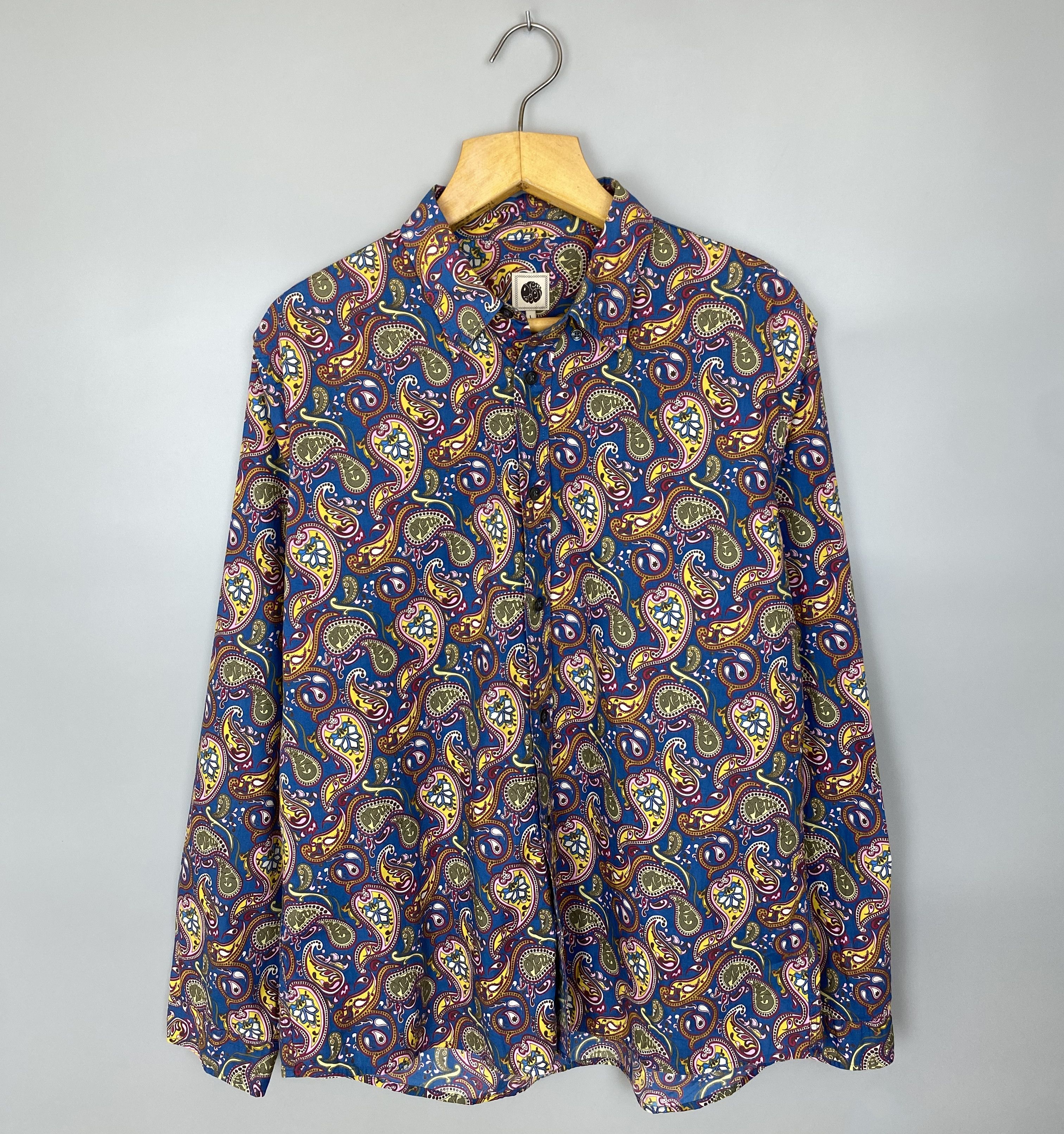 Pretty Green Pretty Green Destroyed Painting Printed Multicolor Shirt Size US L / EU 52-54 / 3 - 1 Thumbnail