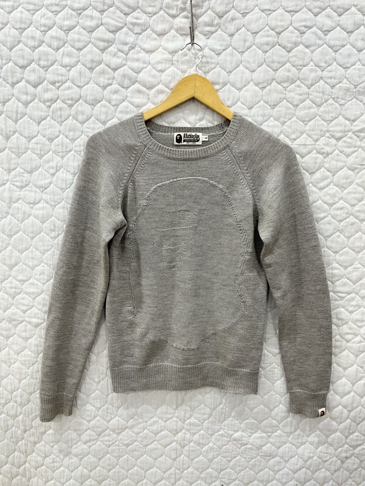 Bape JACQUARD APE HEAD SWEATER Size US S / EU 44-46 / 1 - 1 Thumbnail