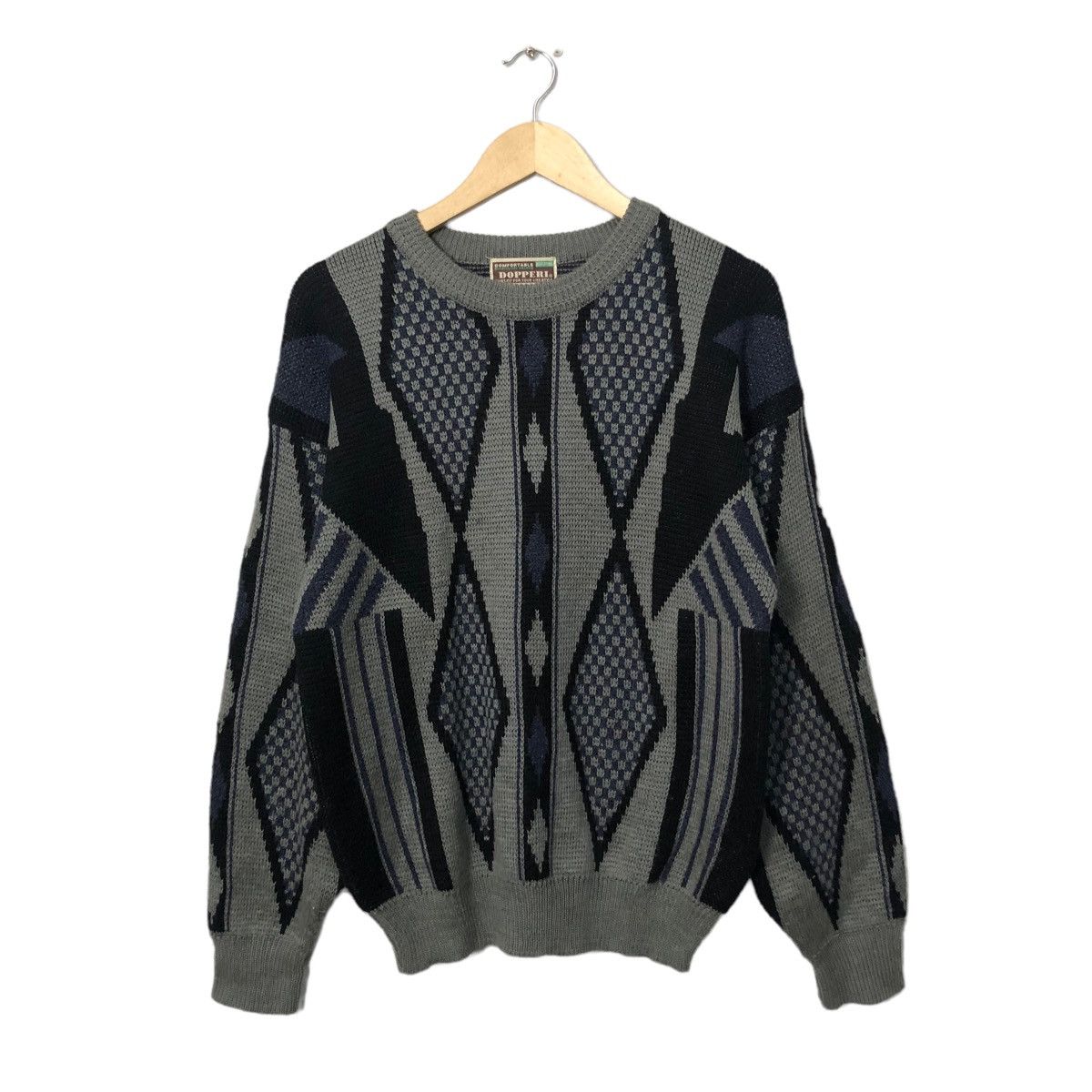 Aran Isles Knitwear Vintage Dopperi Crewneck Full Print Knitwear Sweater Jumper Size US M / EU 48-50 / 2 - 1 Thumbnail