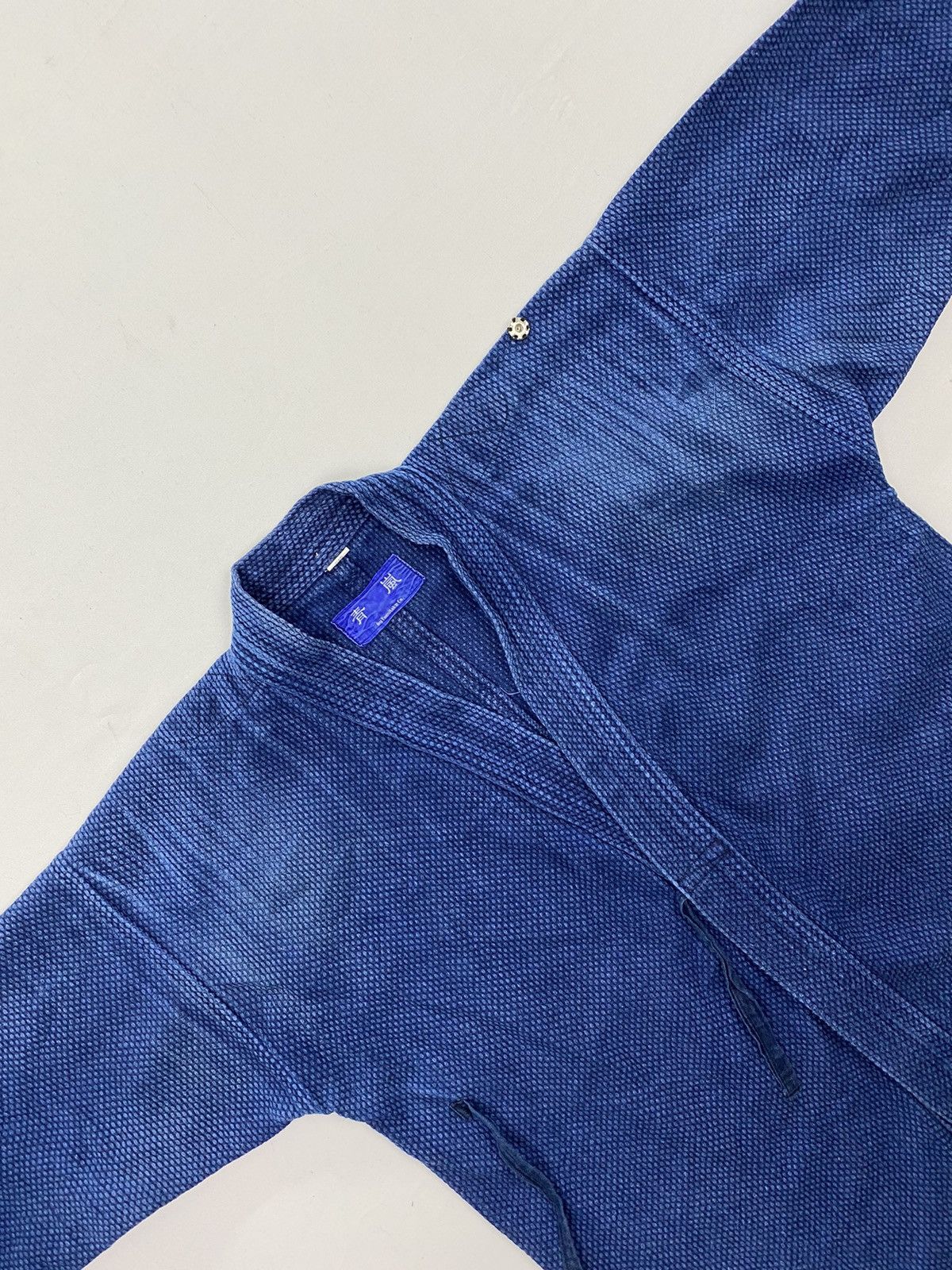 Indigo × Japanese Brand Fumitake Co. Japanese Seasoned Indigo Kimono Size US M / EU 48-50 / 2 - 17 Thumbnail