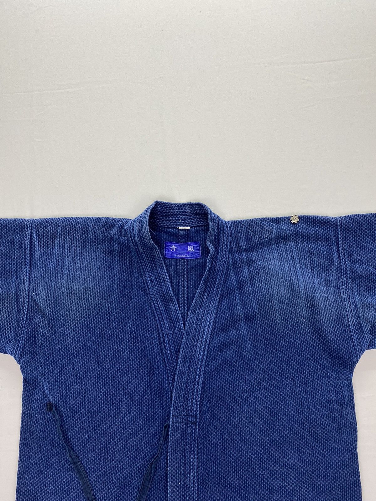 Indigo × Japanese Brand Fumitake Co. Japanese Seasoned Indigo Kimono Size US M / EU 48-50 / 2 - 5 Thumbnail