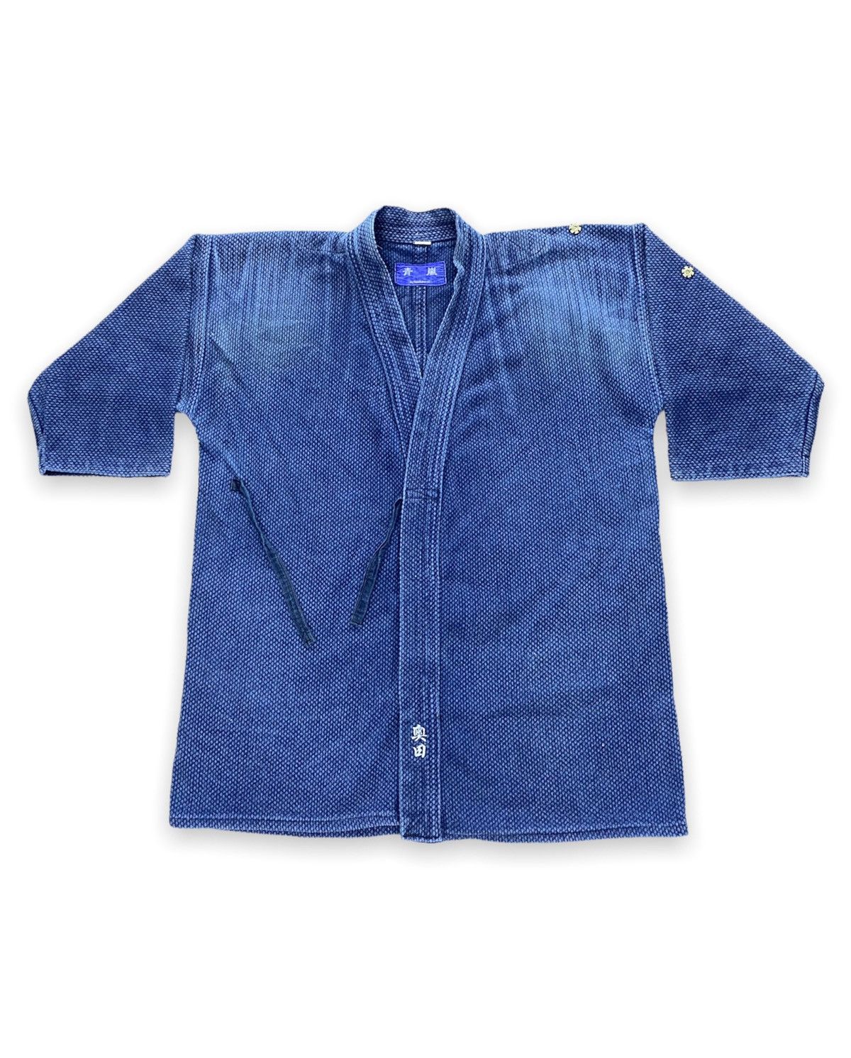 Indigo × Japanese Brand Fumitake Co. Japanese Seasoned Indigo Kimono Size US M / EU 48-50 / 2 - 1 Thumbnail