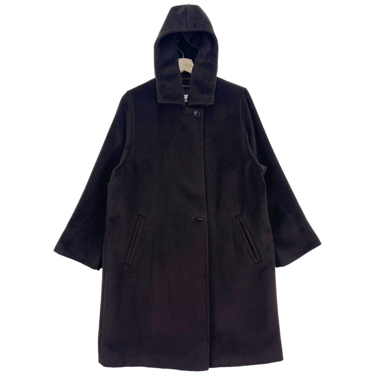 Max Mara Max Mara Wool Cashmere Hoodie Overcoat Size M / US 6-8 / IT 42-44 - 1 Thumbnail