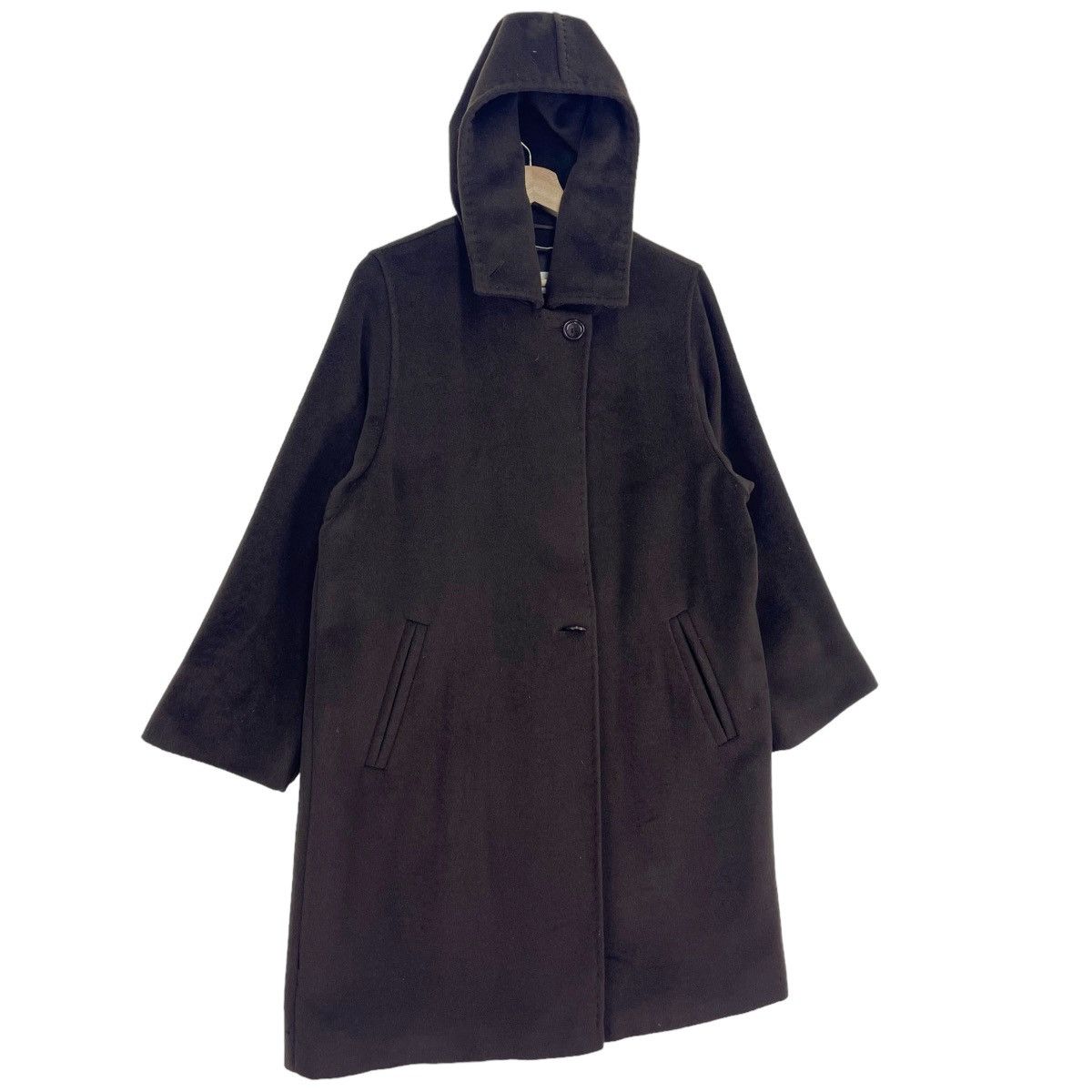 Max Mara Max Mara Wool Cashmere Hoodie Overcoat Size M / US 6-8 / IT 42-44 - 3 Thumbnail