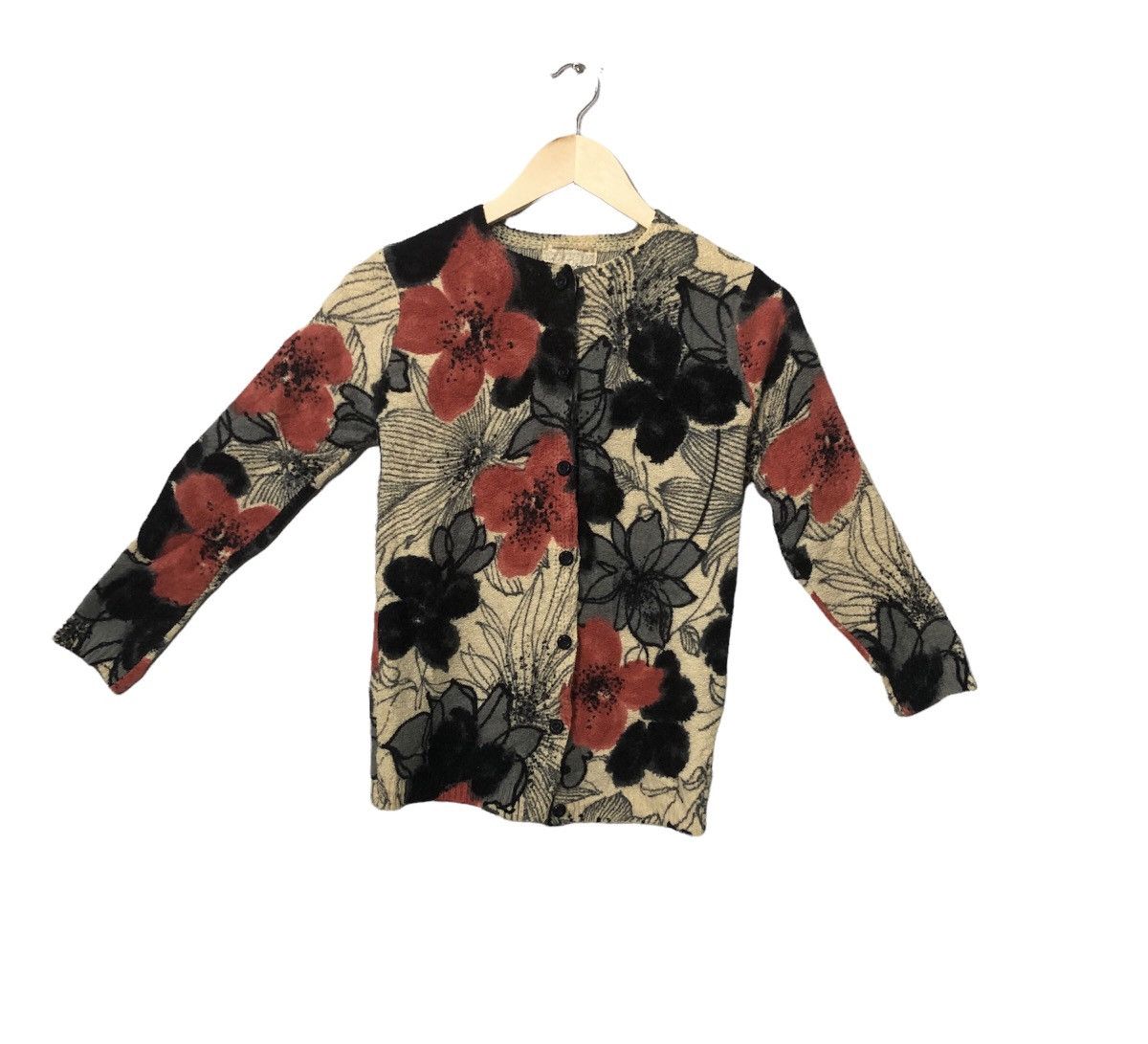 Vintage Houyou Button Ups Full Print Cardigan