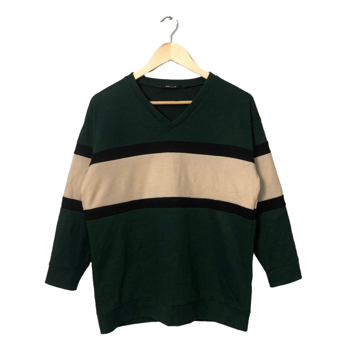 Aran Isles Knitwear × Homespun Knitwear Vintage One Way V Neck Knitwear Sweater Jumper Size US M / EU 48-50 / 2 - 1 Thumbnail