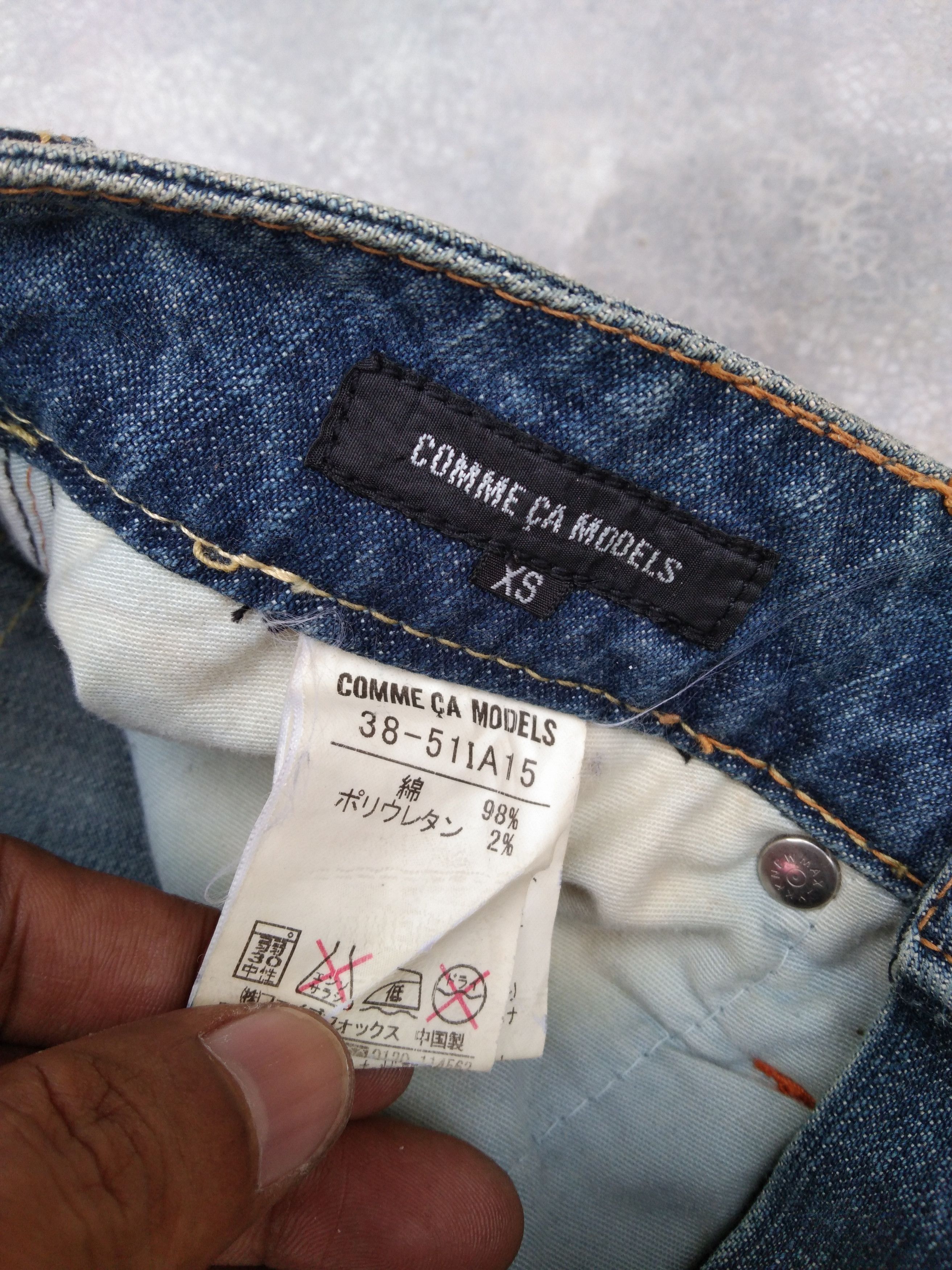 Japanese Brand × Jean × Vintage Vintage Flared Jeans Comme Ca Models 26x32 Size US 26 / EU 42 - 7 Thumbnail