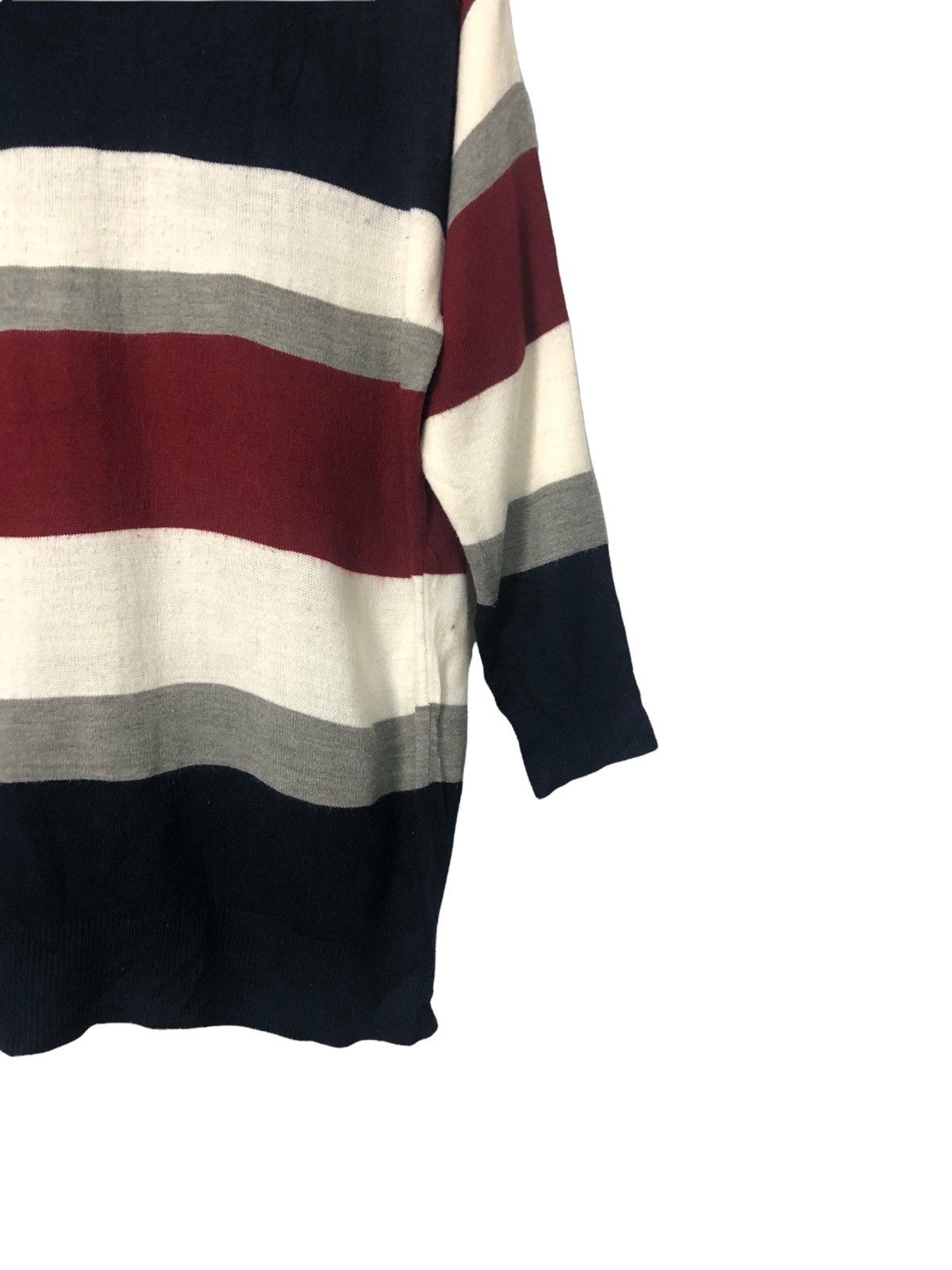 Aran Isles Knitwear Vintage Ingni Striped Crewneck Knitwear Sweater Jumper Size US L / EU 52-54 / 3 - 2 Thumbnail