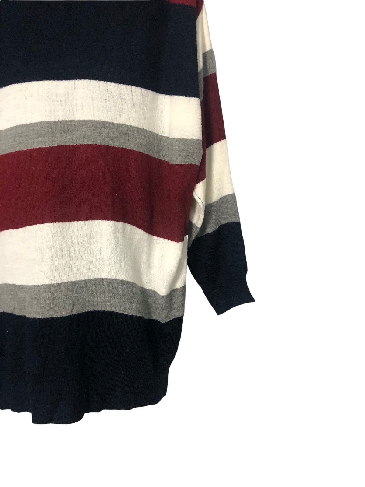 Aran Isles Knitwear Vintage Ingni Striped Crewneck Knitwear Sweater Jumper Size US L / EU 52-54 / 3 - 6 Thumbnail