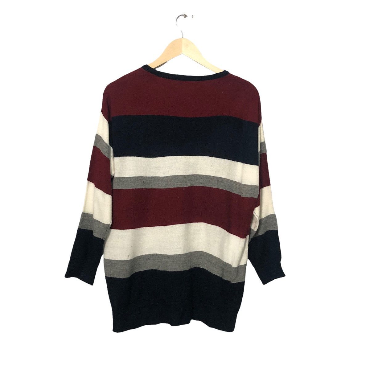 Aran Isles Knitwear Vintage Ingni Striped Crewneck Knitwear Sweater Jumper Size US L / EU 52-54 / 3 - 5 Thumbnail