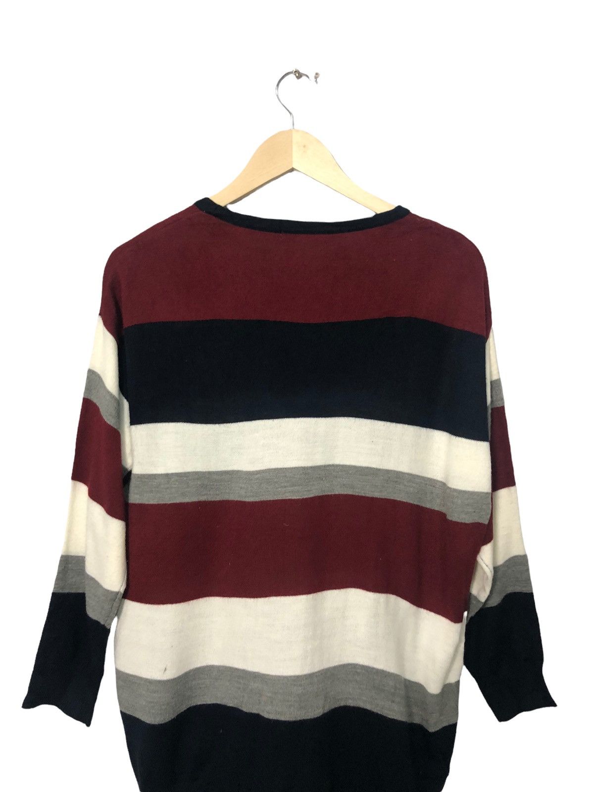 Aran Isles Knitwear Vintage Ingni Striped Crewneck Knitwear Sweater Jumper Size US L / EU 52-54 / 3 - 8 Thumbnail