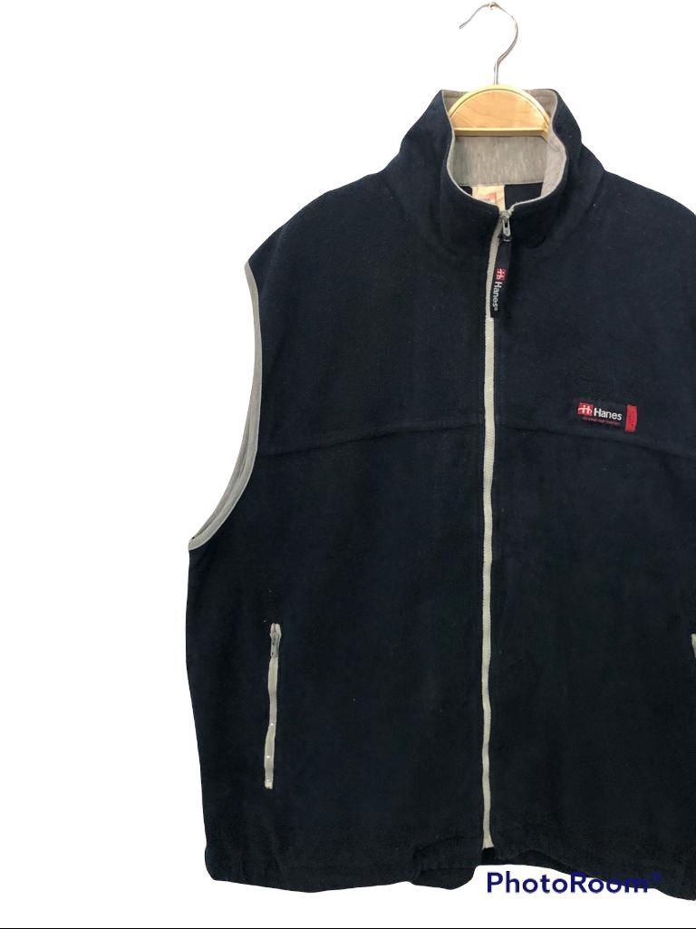 Hanes Vintage Hanes Zipper Ups Vest Size US XL / EU 56 / 4 - 3 Thumbnail