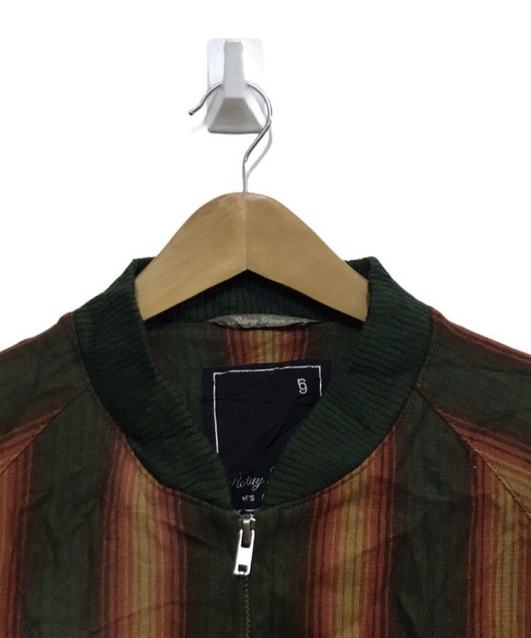Japanese Brand × Vintage Rotry group stripes bomber jacket Size US L / EU 52-54 / 3 - 3 Thumbnail