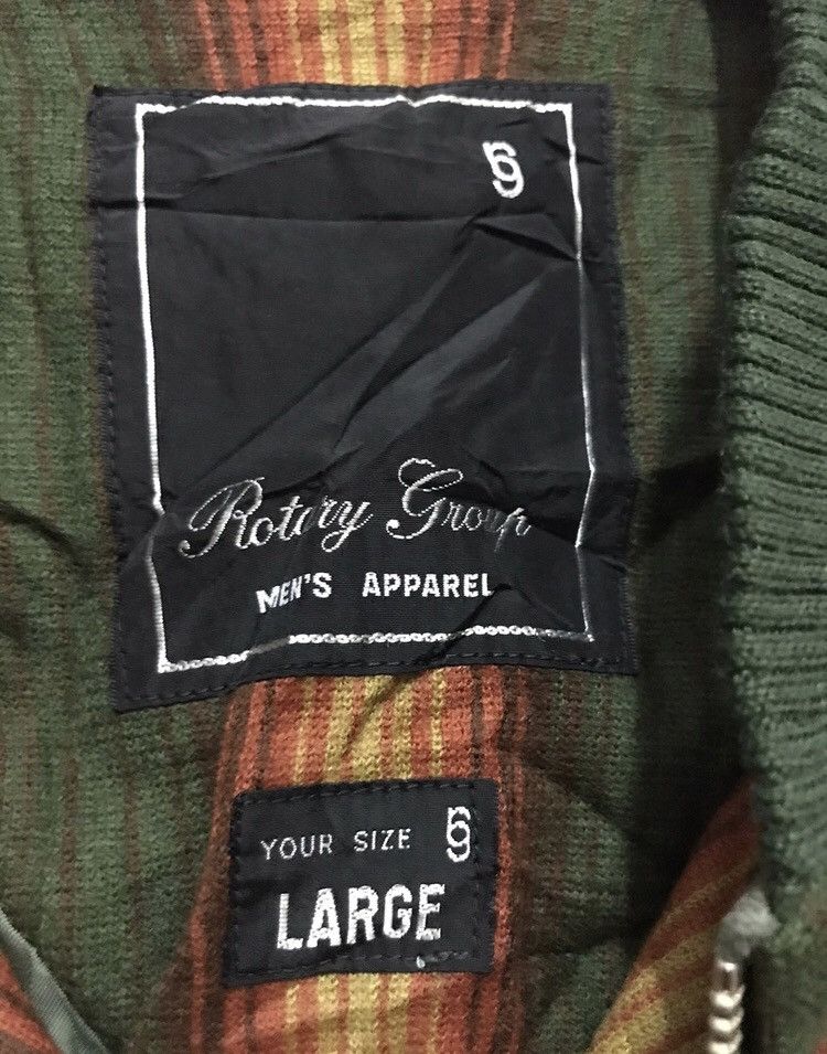 Japanese Brand × Vintage Rotry group stripes bomber jacket Size US L / EU 52-54 / 3 - 2 Thumbnail