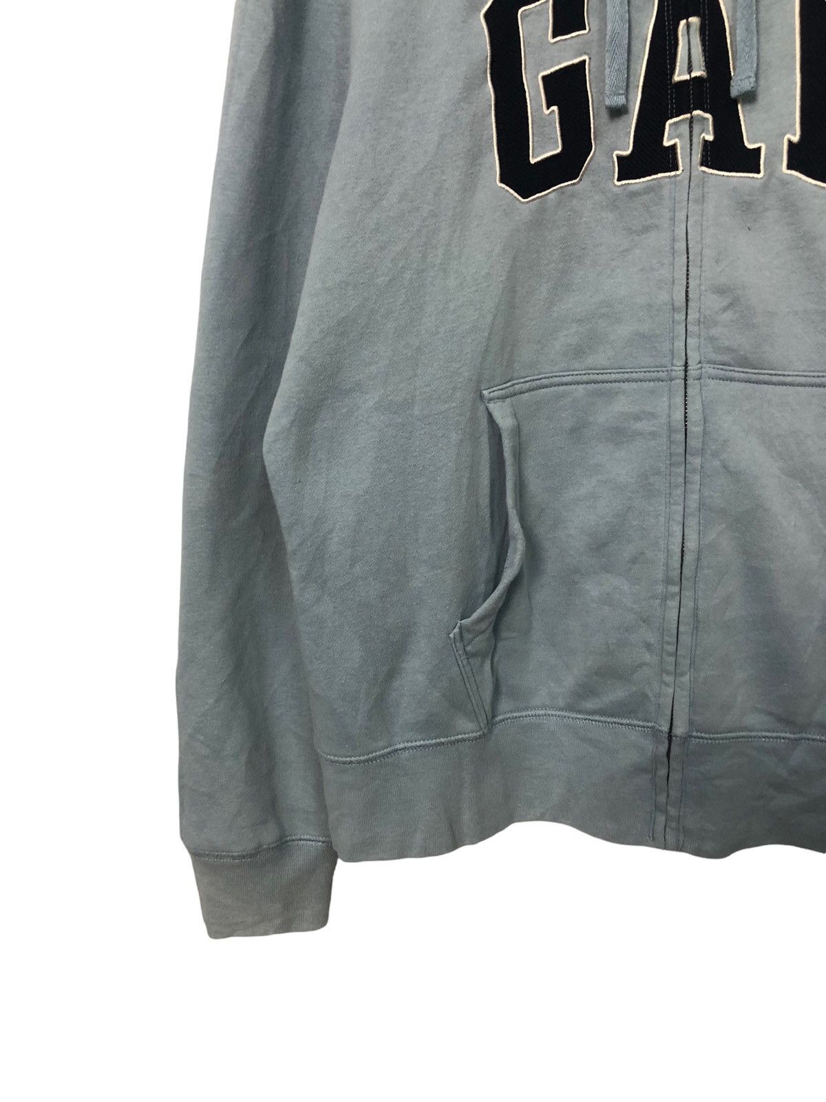 Gap Vintage Gap Embroidered Big Logo Zipper Ups Hoodie Jacket Size US XL / EU 56 / 4 - 3 Thumbnail