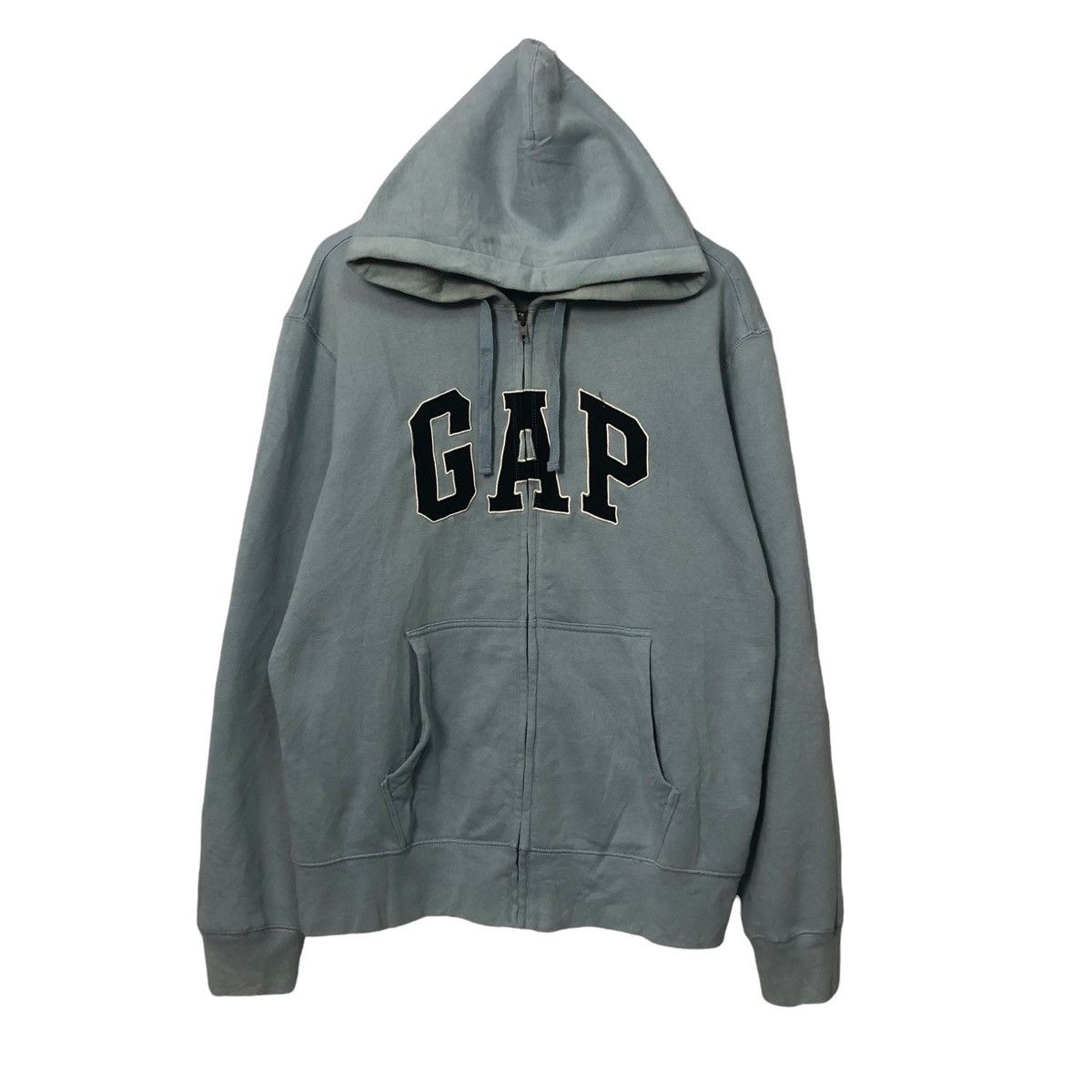 Gap Vintage Gap Embroidered Big Logo Zipper Ups Hoodie Jacket Size US XL / EU 56 / 4 - 1 Thumbnail