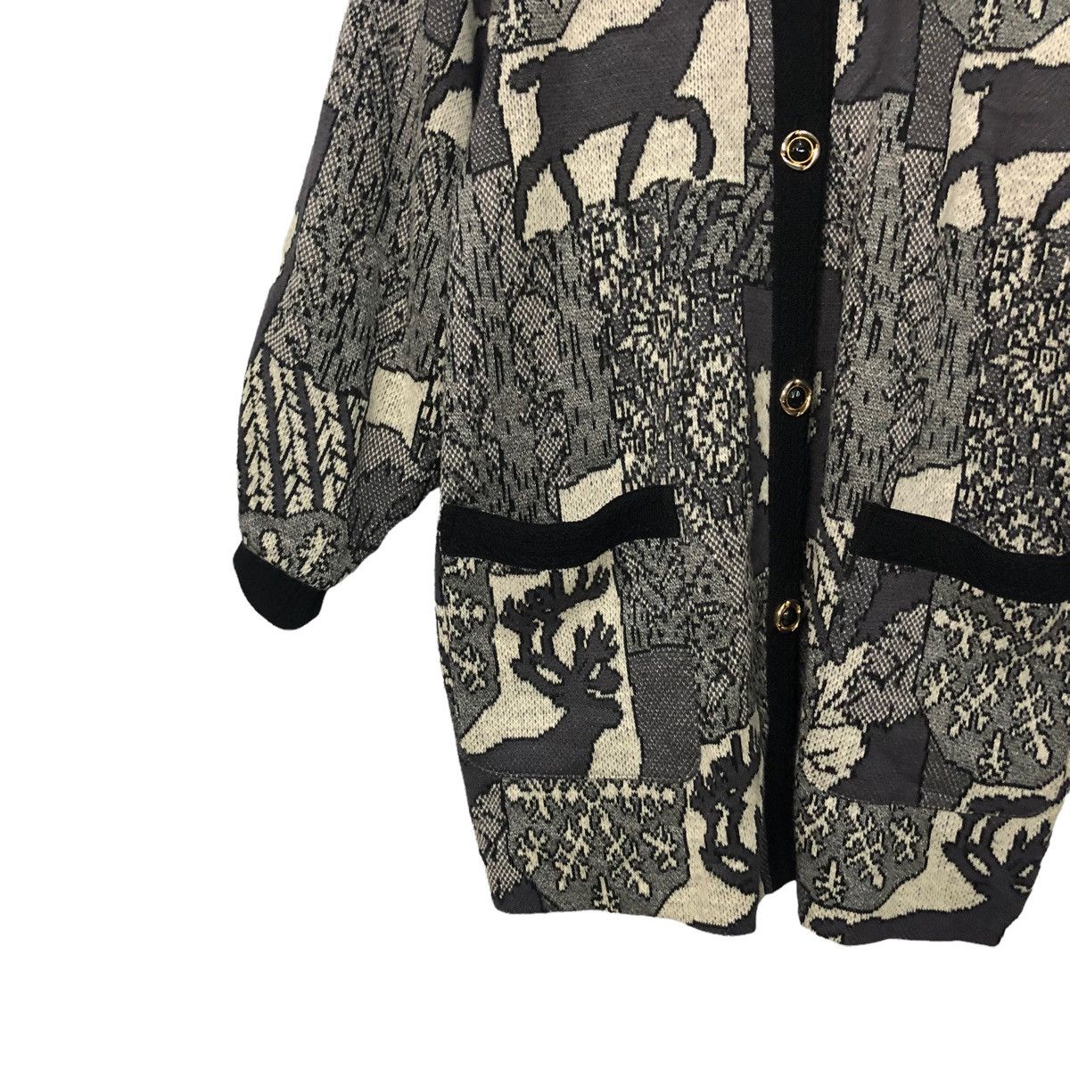 Aran Isles Knitwear Vintage Sunkatsumi Button Ups Full Print Knitwear Jacket Size US XL / EU 56 / 4 - 3 Thumbnail