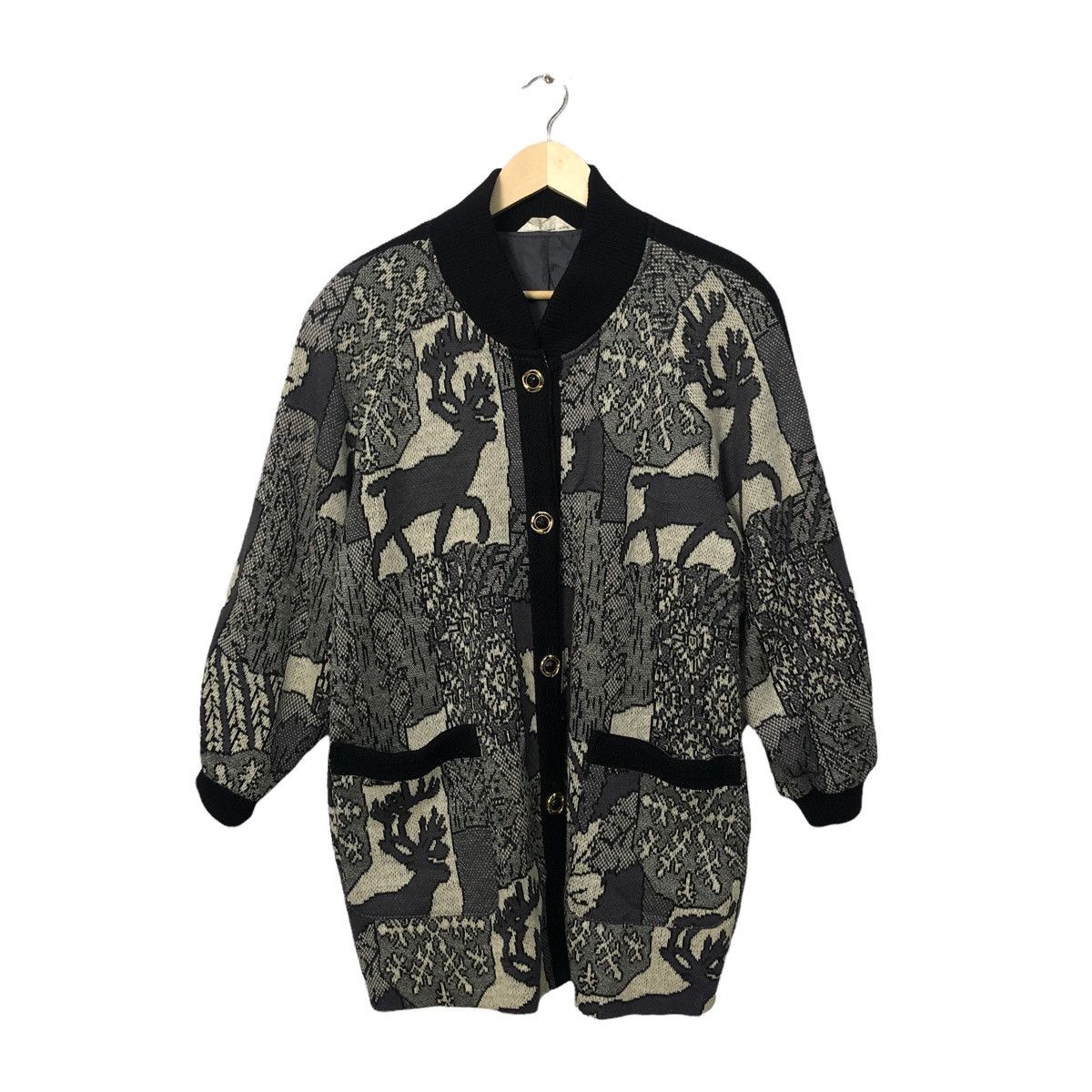 Aran Isles Knitwear Vintage Sunkatsumi Button Ups Full Print Knitwear Jacket Size US XL / EU 56 / 4 - 1 Thumbnail