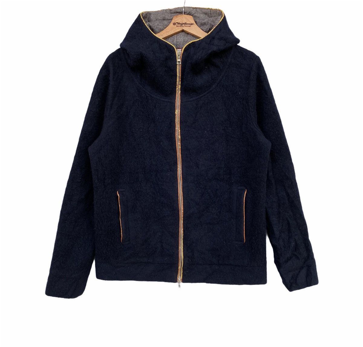 Beams Plus × Vintage Vintage Beams Heart Zipper Hooded Wool Jacket Size US L / EU 52-54 / 3 - 1 Thumbnail