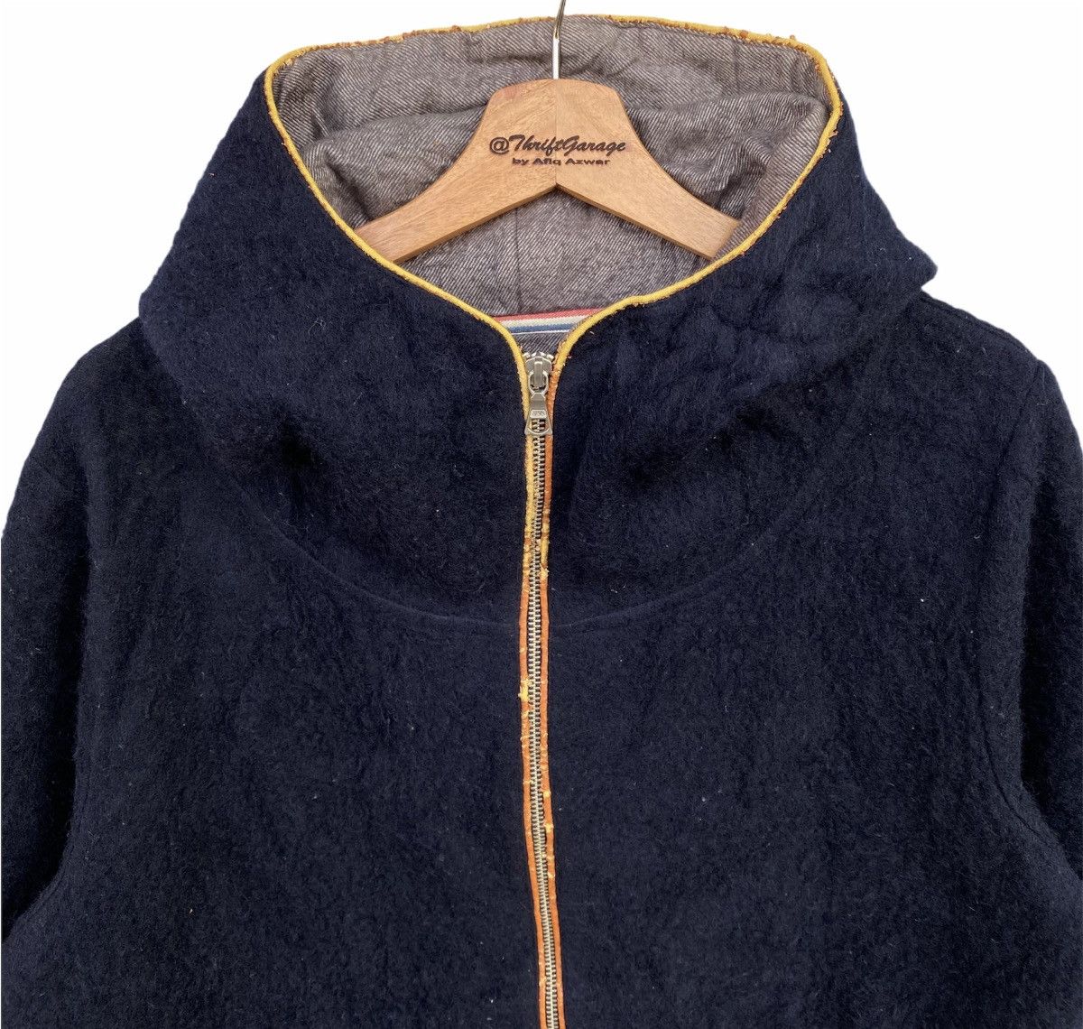 Beams Plus × Vintage Vintage Beams Heart Zipper Hooded Wool Jacket Size US L / EU 52-54 / 3 - 2 Thumbnail