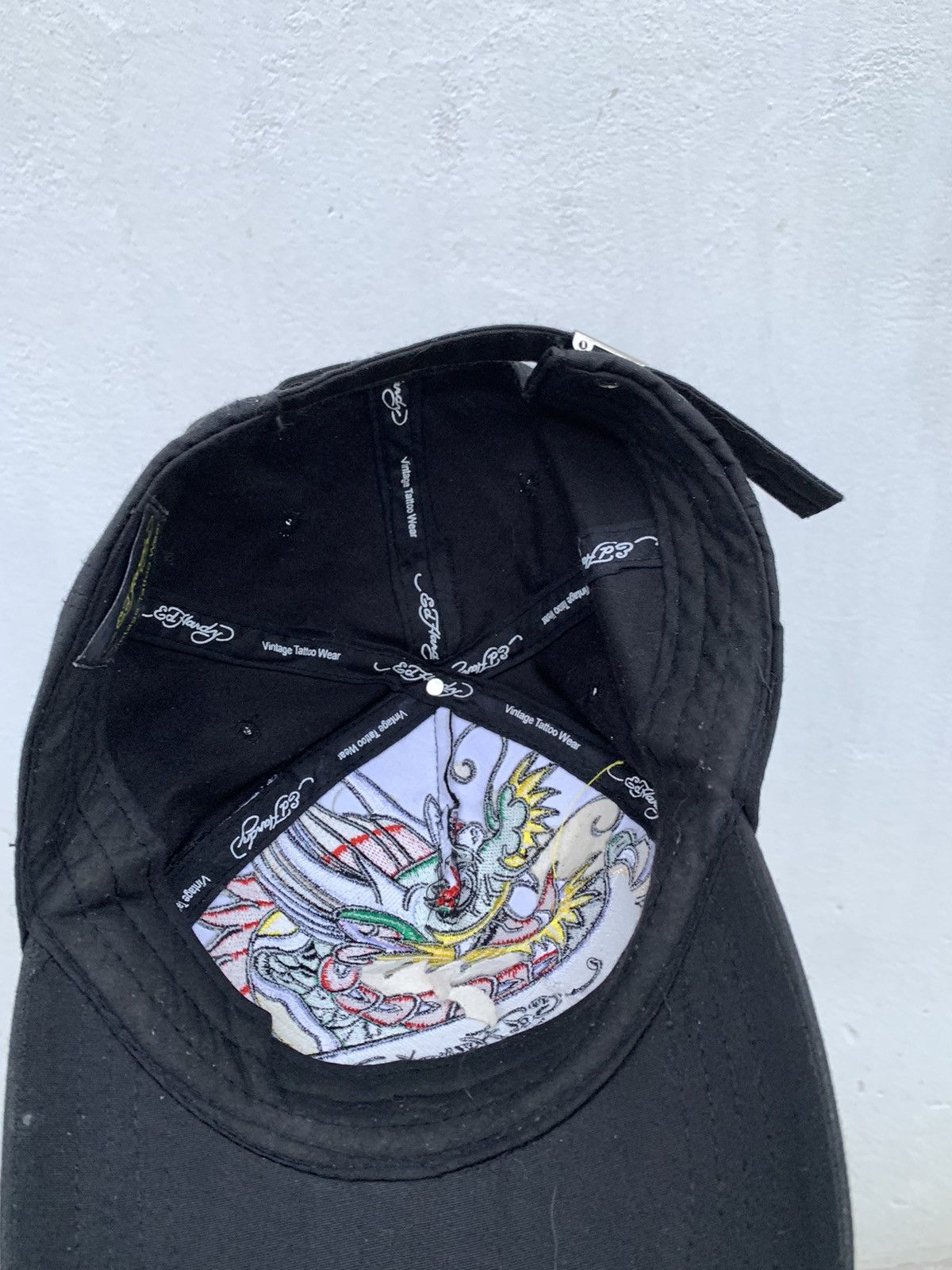 Ed Hardy Vintage Ed Hardy Dragon Logo Embroidered Y2k Japanese Cap Size ONE SIZE - 9 Thumbnail