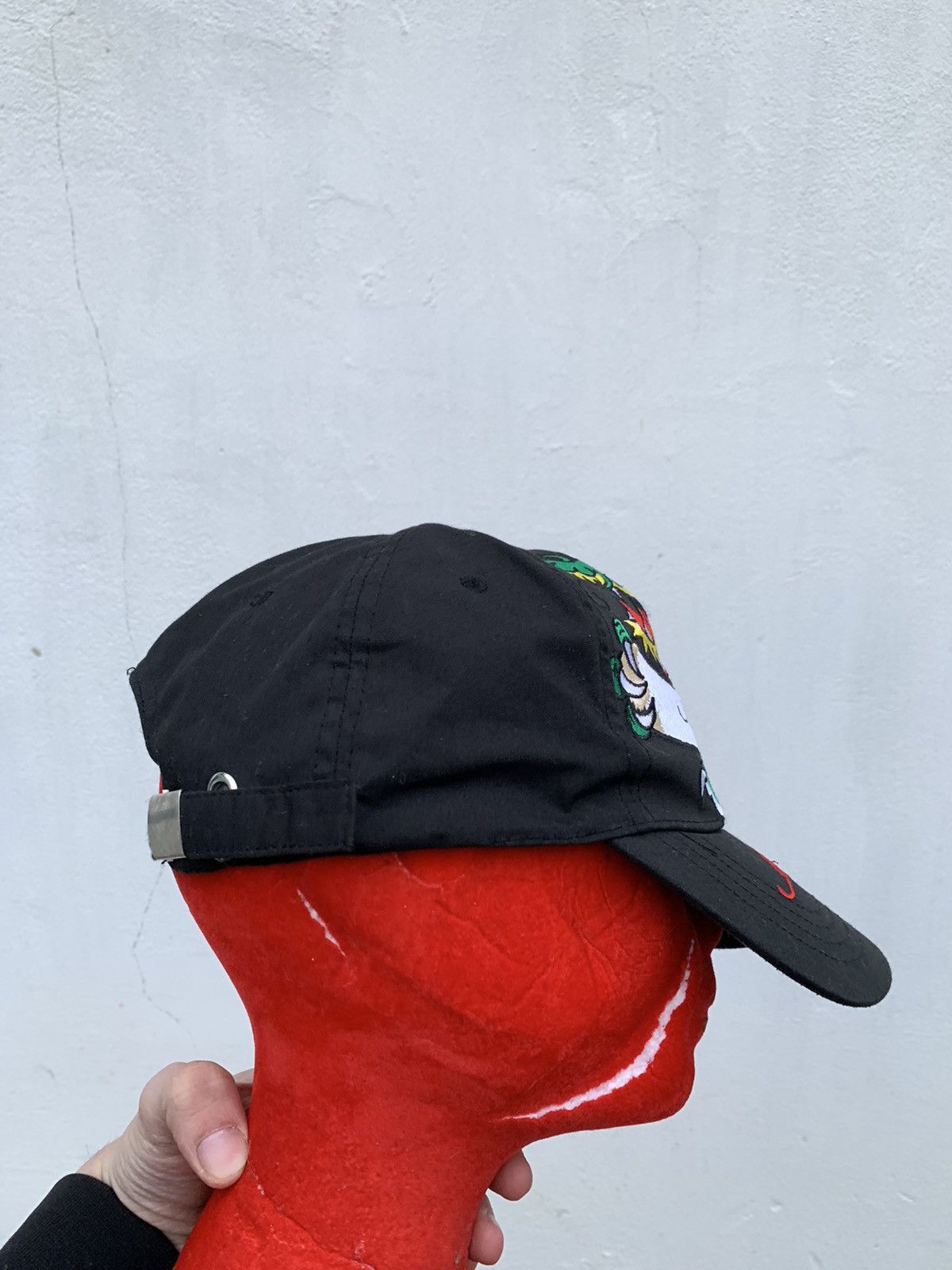 Ed Hardy Vintage Ed Hardy Dragon Logo Embroidered Y2k Japanese Cap Size ONE SIZE - 4 Thumbnail