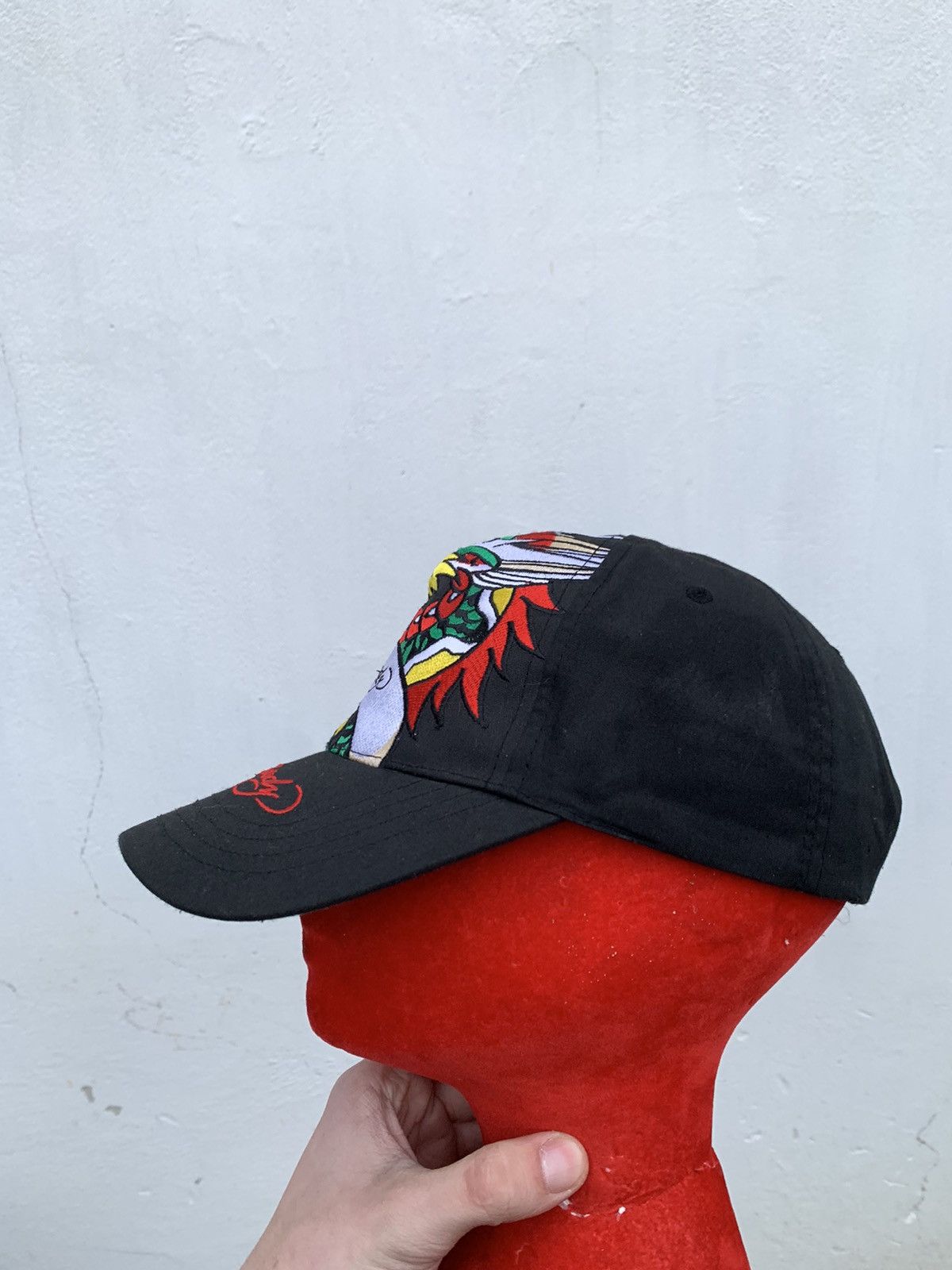 Ed Hardy Vintage Ed Hardy Dragon Logo Embroidered Y2k Japanese Cap Size ONE SIZE - 2 Thumbnail