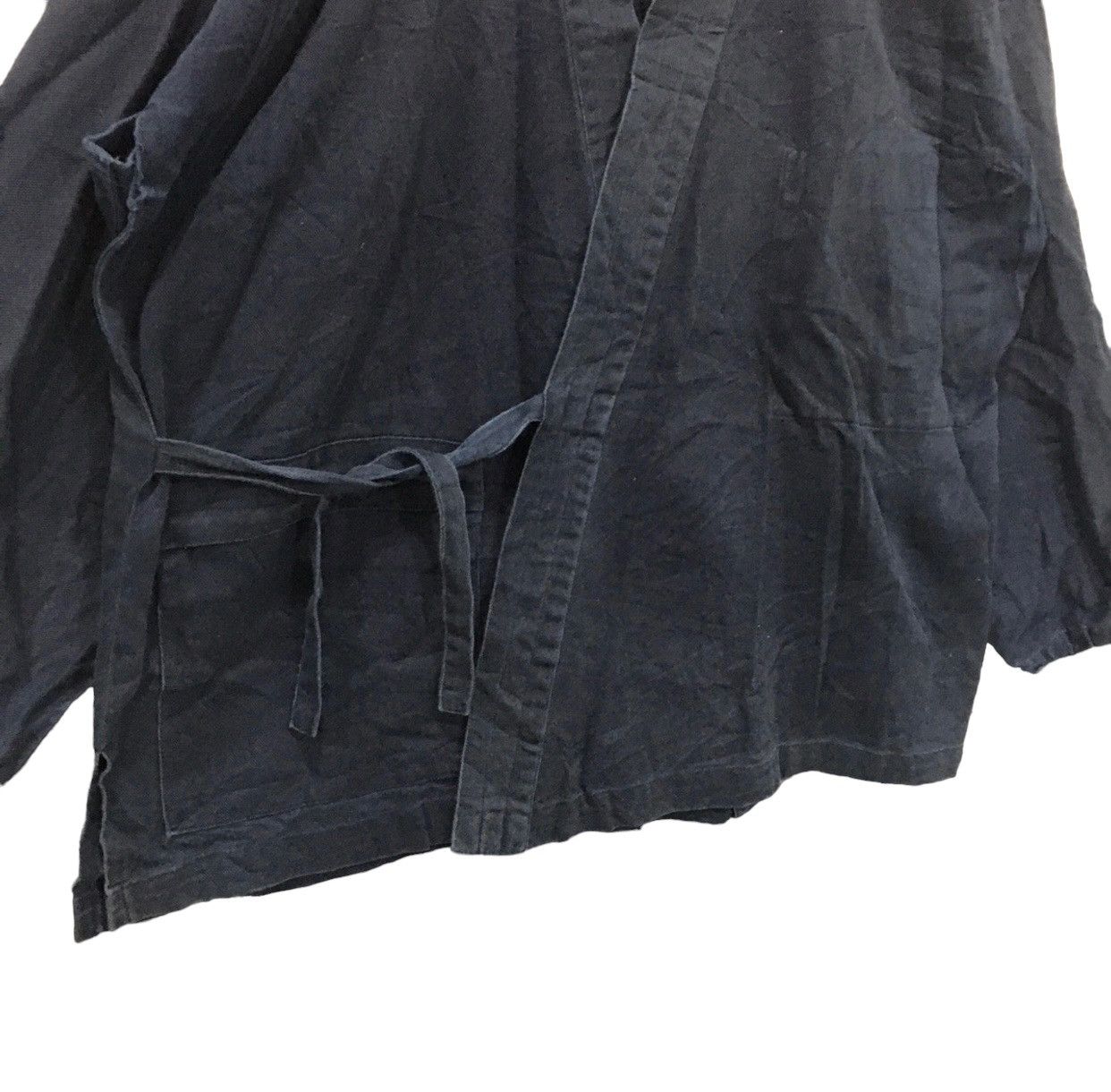 Japanese Brand Vintage Haori Hanten Indigo Kimono Rare Pocket Design Size US XL / EU 56 / 4 - 4 Thumbnail