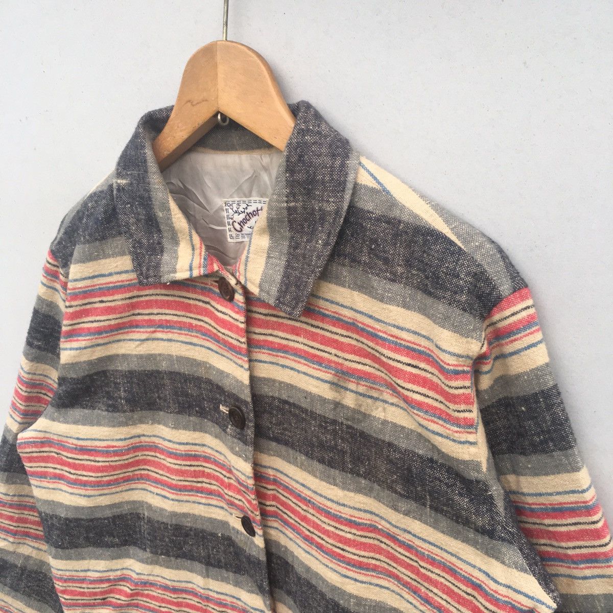 Japanese Brand Vintage Made in Japan Chochotte Stripes Raw Jacket Size US L / EU 52-54 / 3 - 4 Thumbnail