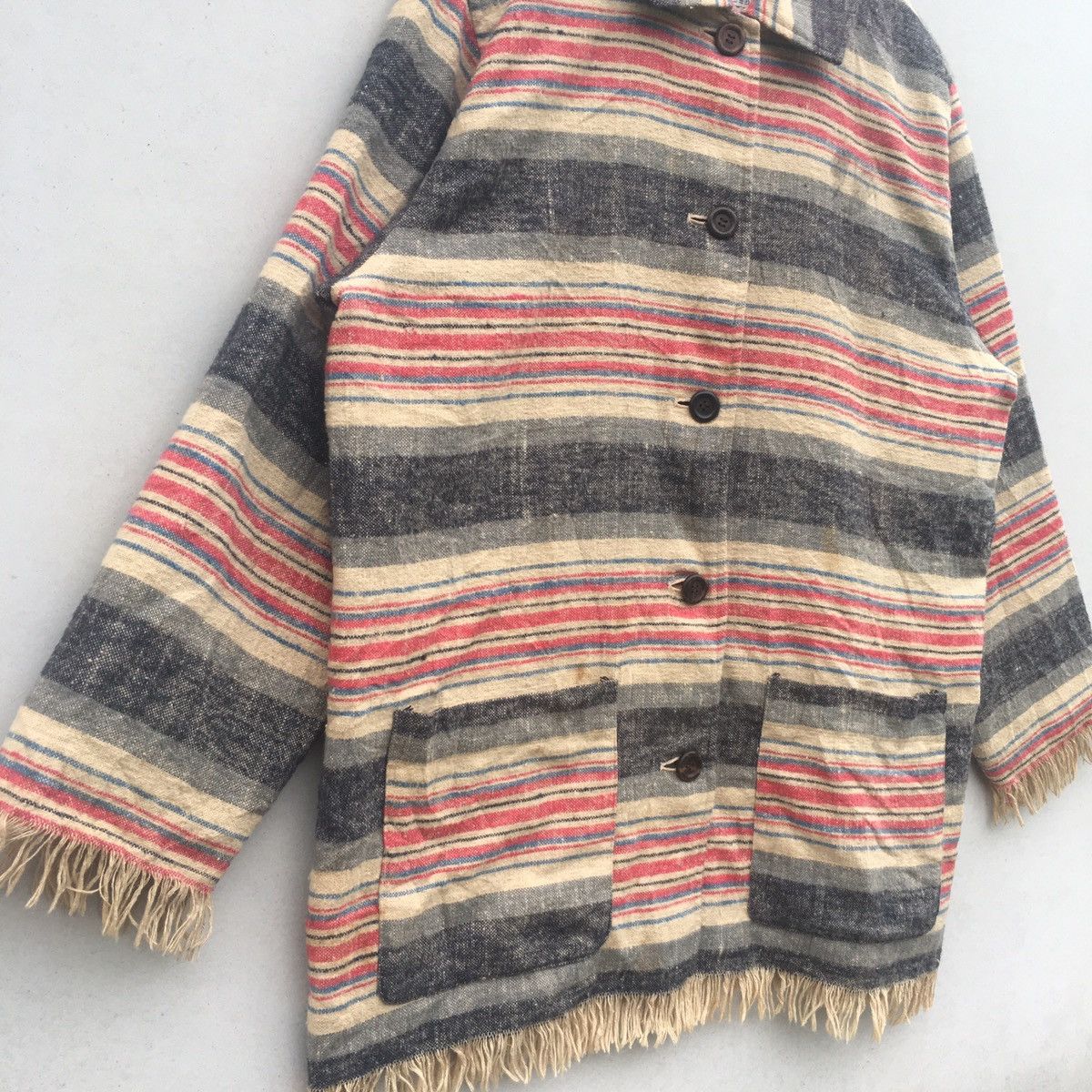 Japanese Brand Vintage Made in Japan Chochotte Stripes Raw Jacket Size US L / EU 52-54 / 3 - 5 Thumbnail