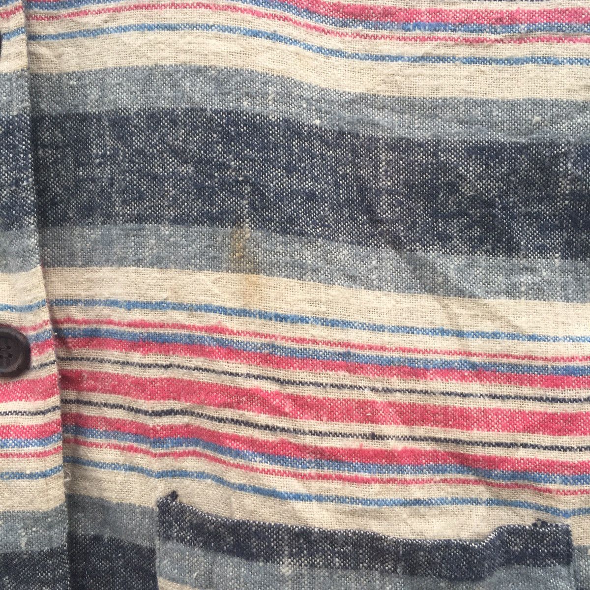 Japanese Brand Vintage Made in Japan Chochotte Stripes Raw Jacket Size US L / EU 52-54 / 3 - 7 Thumbnail
