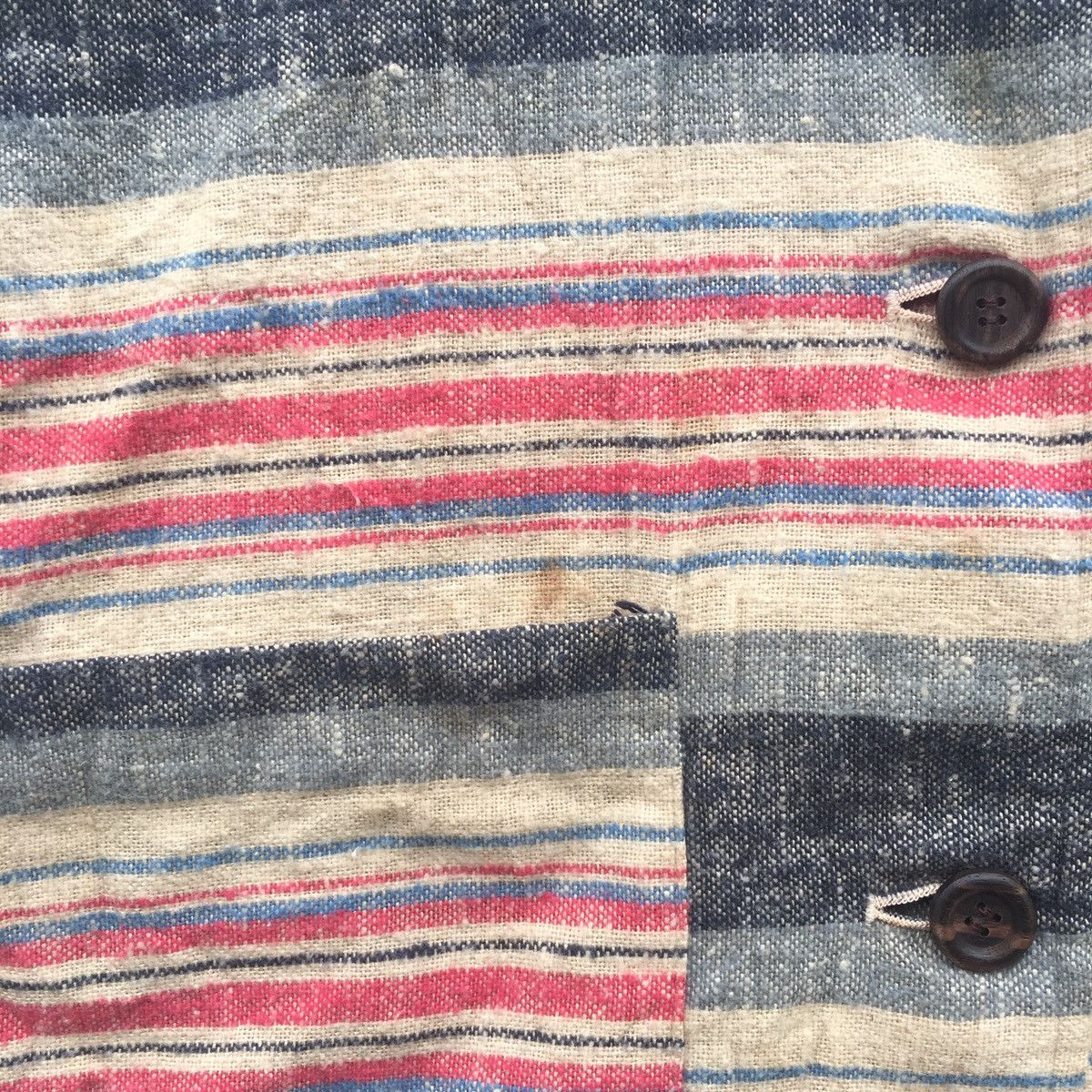 Japanese Brand Vintage Made in Japan Chochotte Stripes Raw Jacket Size US L / EU 52-54 / 3 - 6 Thumbnail