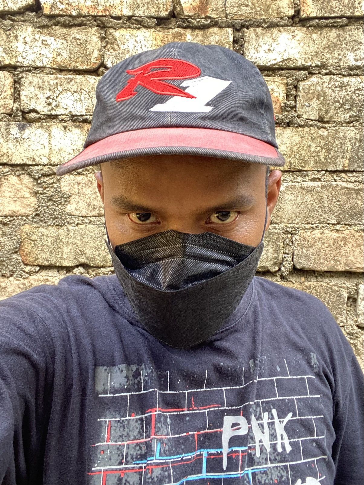 Vintage × Yamaha Vintage R1 Yamaha Cap Vintage Yamaha SunFaded Size ONE SIZE - 4 Thumbnail