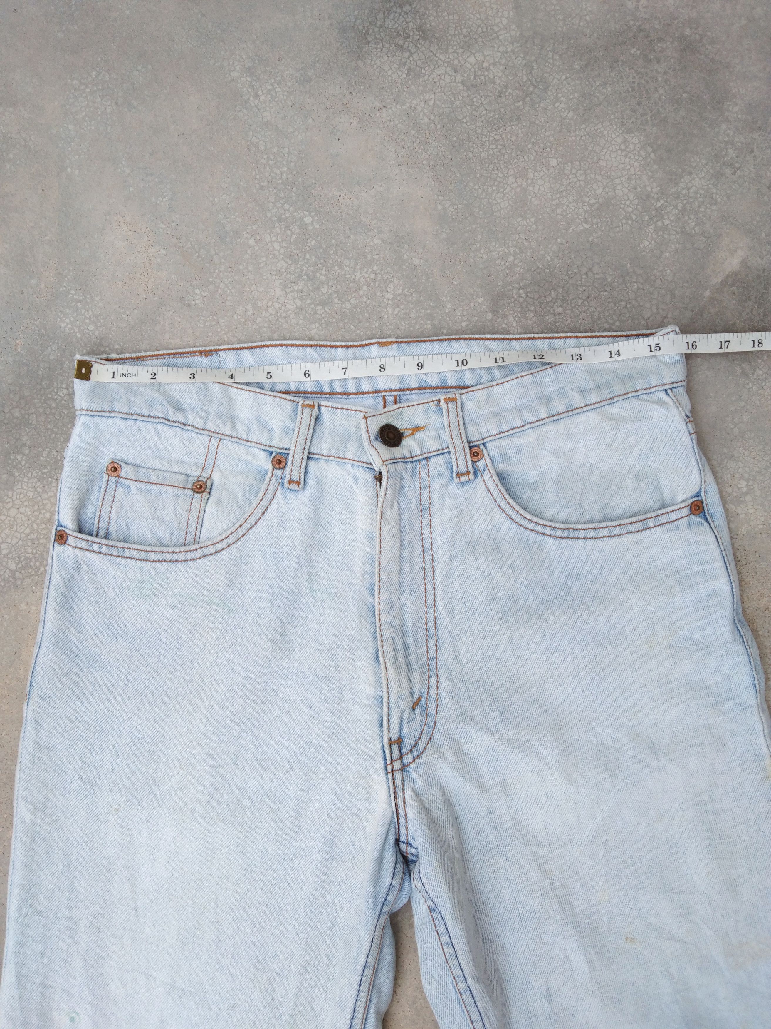Jean × Levi's × Vintage Vintage Levis Jeans 515 Straight Leg Distressed Denim 31x29 Size US 31 - 9 Thumbnail