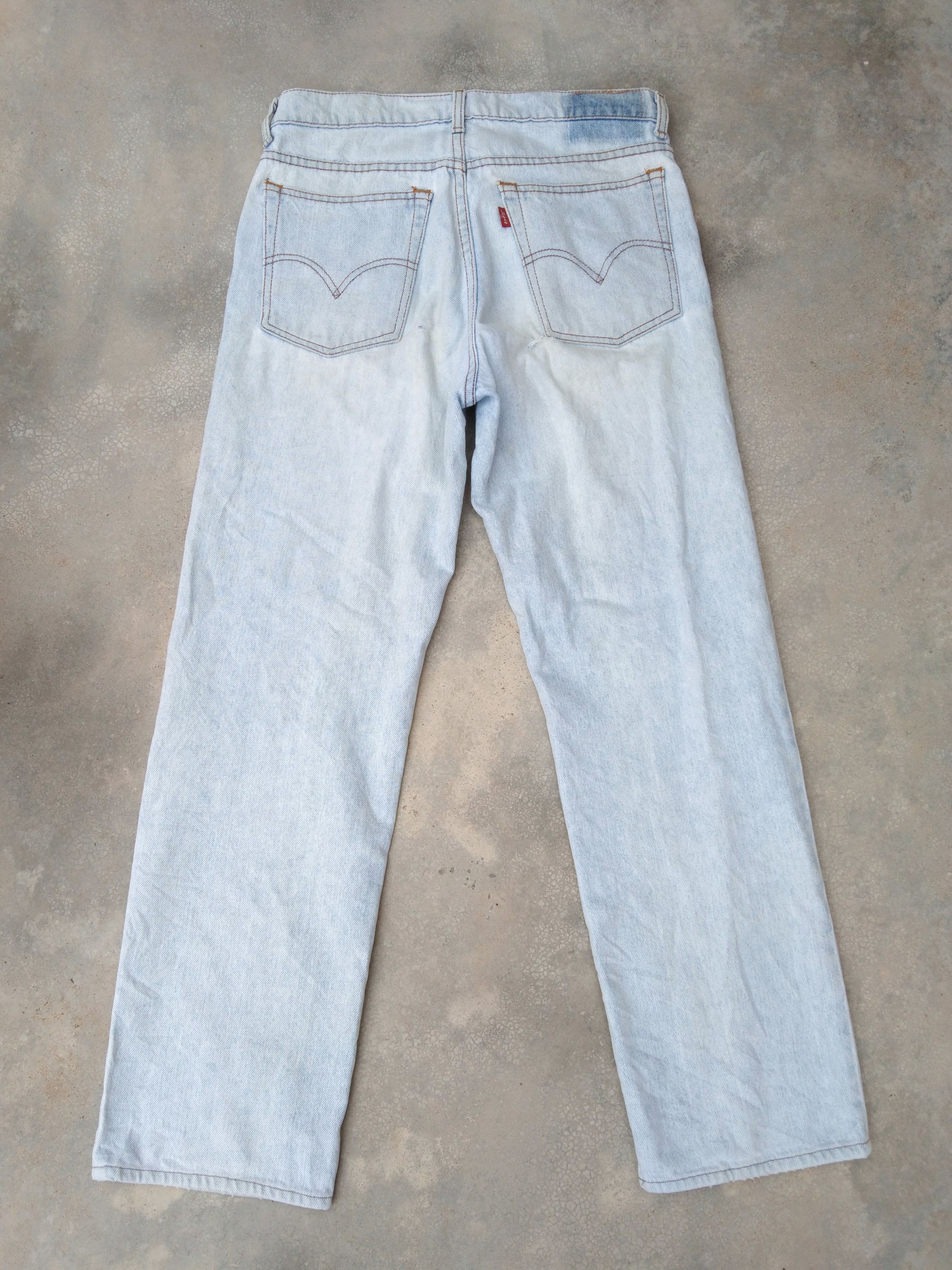 Vintage Levis Jeans 515 Straight Leg Distressed Denim 31x29