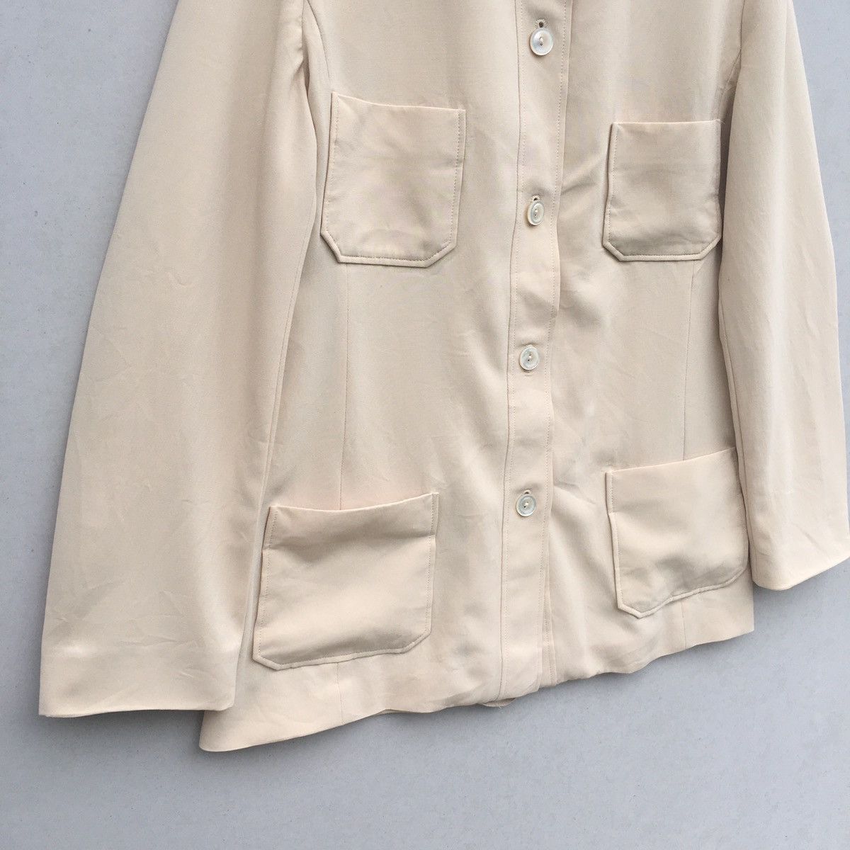 Max Mara Made in Italy Vintage Max Mara Soft Jacket 4 pockets Size M / US 6-8 / IT 42-44 - 5 Thumbnail