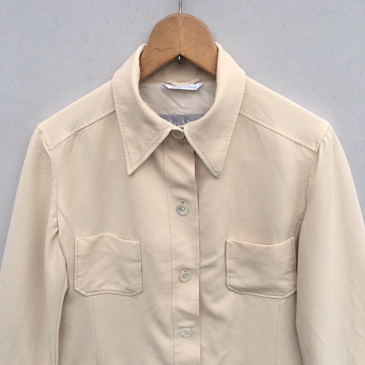 Max Mara Made in Italy Vintage Max Mara Soft Jacket 4 pockets Size M / US 6-8 / IT 42-44 - 3 Thumbnail