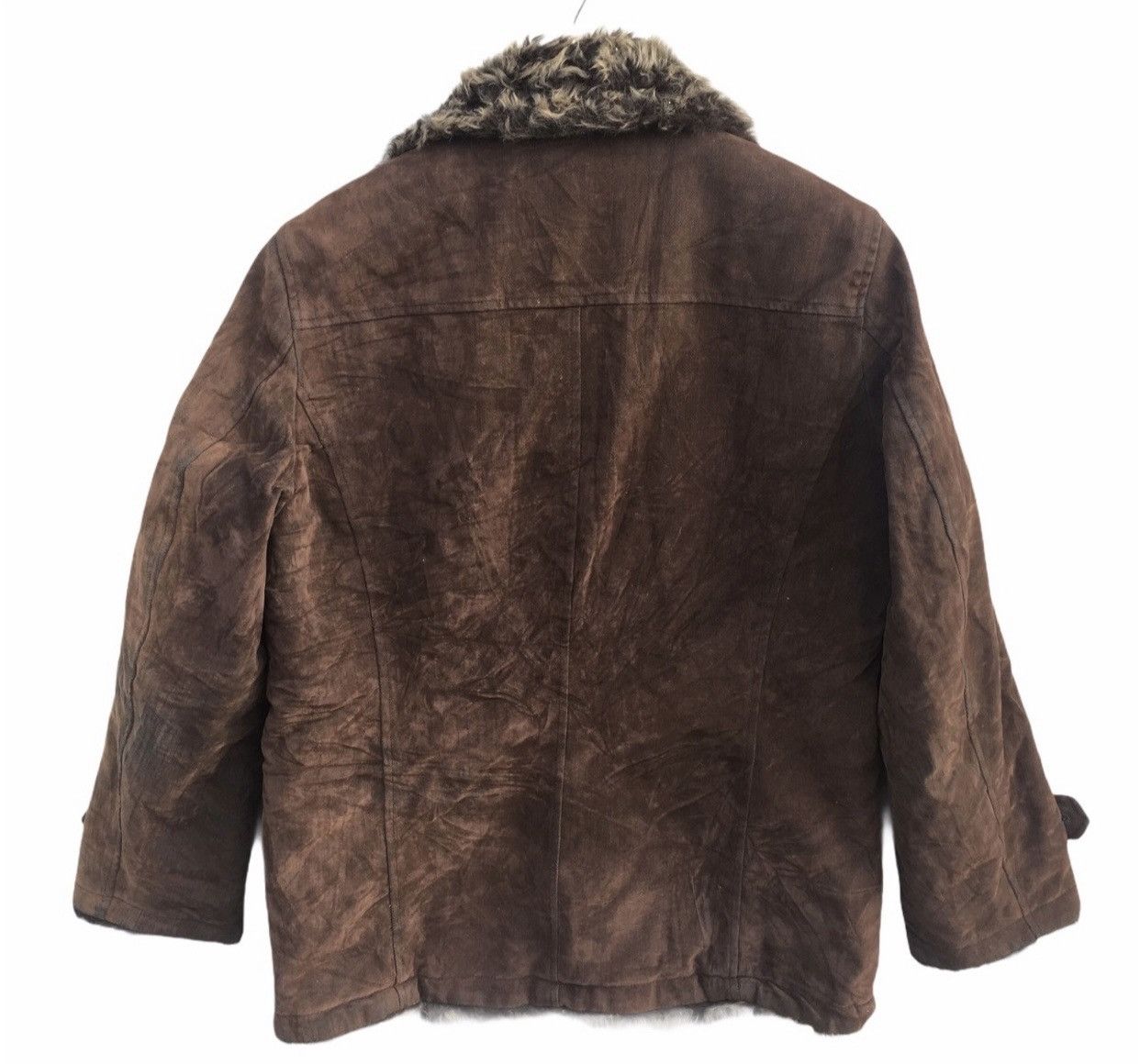 Japanese Brand Velvet Pazzo Denim Double Collar Fur Sherling Jacket Size US L / EU 52-54 / 3 - 6 Thumbnail