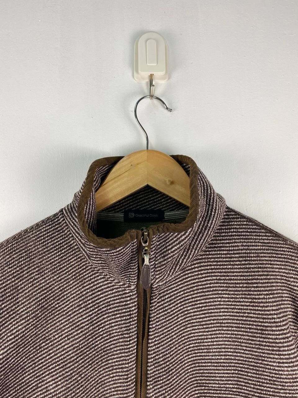 Japanese Brand Vintage Graceful Day Varsity Jacket Brown Travis Scott Style Size US L / EU 52-54 / 3 - 6 Thumbnail