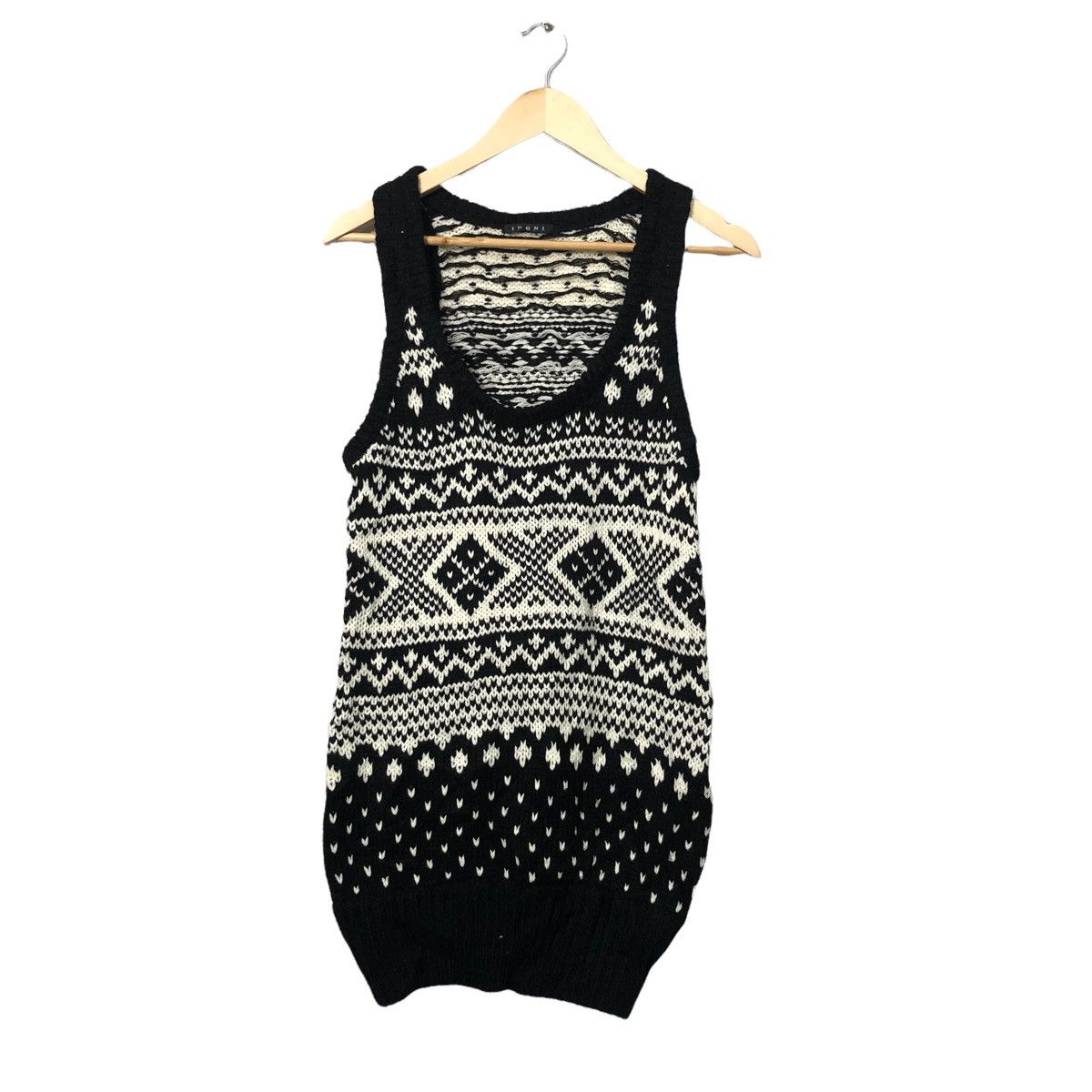 Homespun Knitwear Vintage Ingni Full Print Knitwear Sleeveless Size XS / US 0-2 / IT 36-38 - 1 Thumbnail