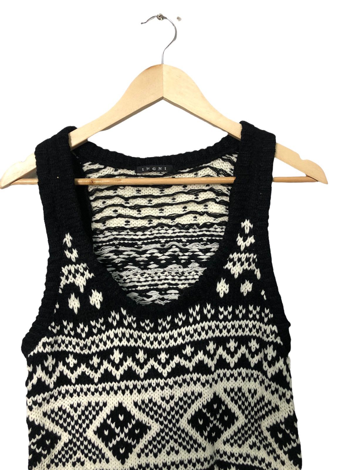 Homespun Knitwear Vintage Ingni Full Print Knitwear Sleeveless Size XS / US 0-2 / IT 36-38 - 3 Thumbnail