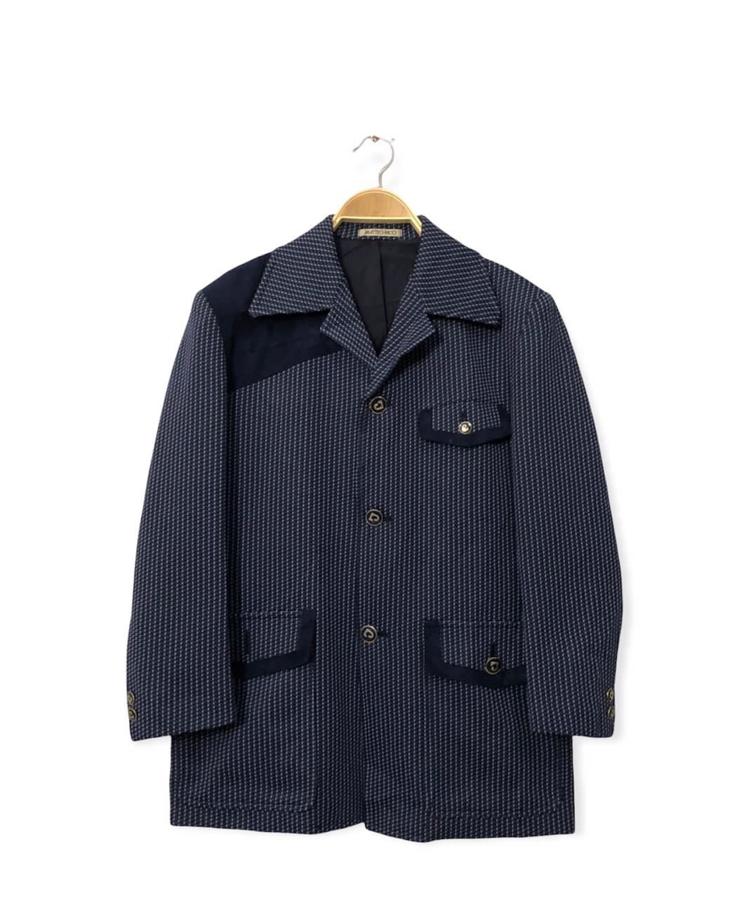 image of Vintage Matteo Ricci Button Ups Blazer Coat Jacket in Blue, Men's (Size Medium)