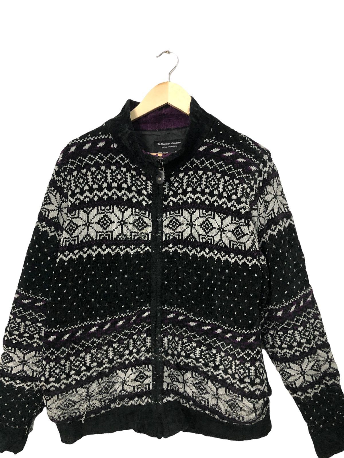 Aran Isles Knitwear Vintage Tx/Thruxton Standard Full Print Knitwear Jacket Size US M / EU 48-50 / 2 - 4 Thumbnail