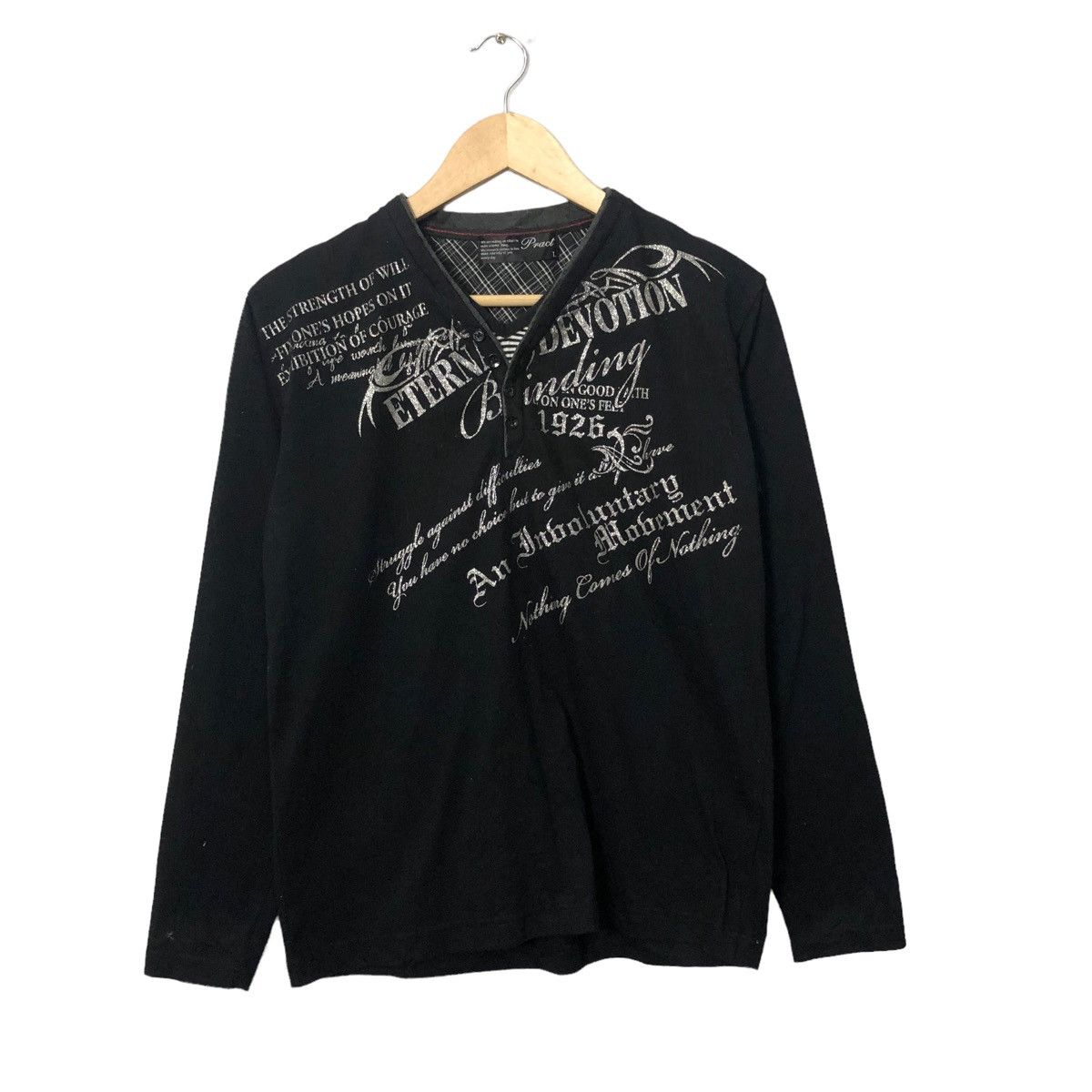 Seditionaries Vintage Pract Spell Out Big Logo Long Sleeve Tee Shirt Size US M / EU 48-50 / 2 - 1 Thumbnail