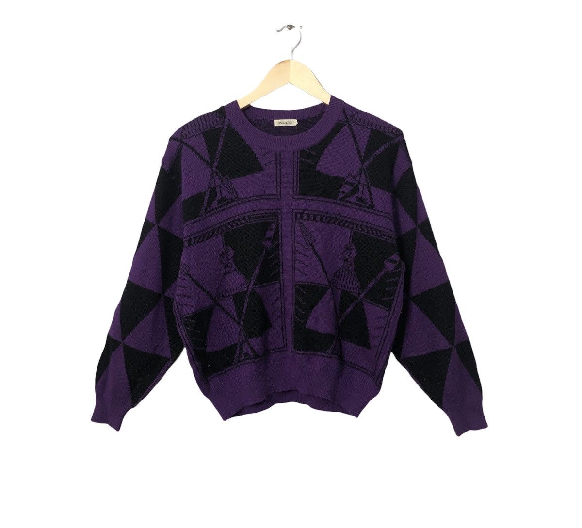 Aran Isles Knitwear Vintage Bagoustyle Full Print Knitwear Knitsweater Size US M / EU 48-50 / 2 - 1 Thumbnail
