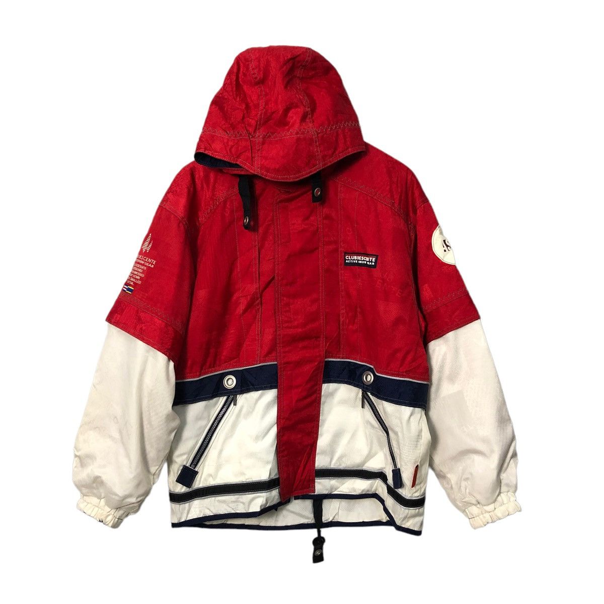 Descente × Japanese Brand × Vintage Vintage Descente Zipper Ups Hoodie Jacket Made in Japan Size US XL / EU 56 / 4 - 1 Thumbnail