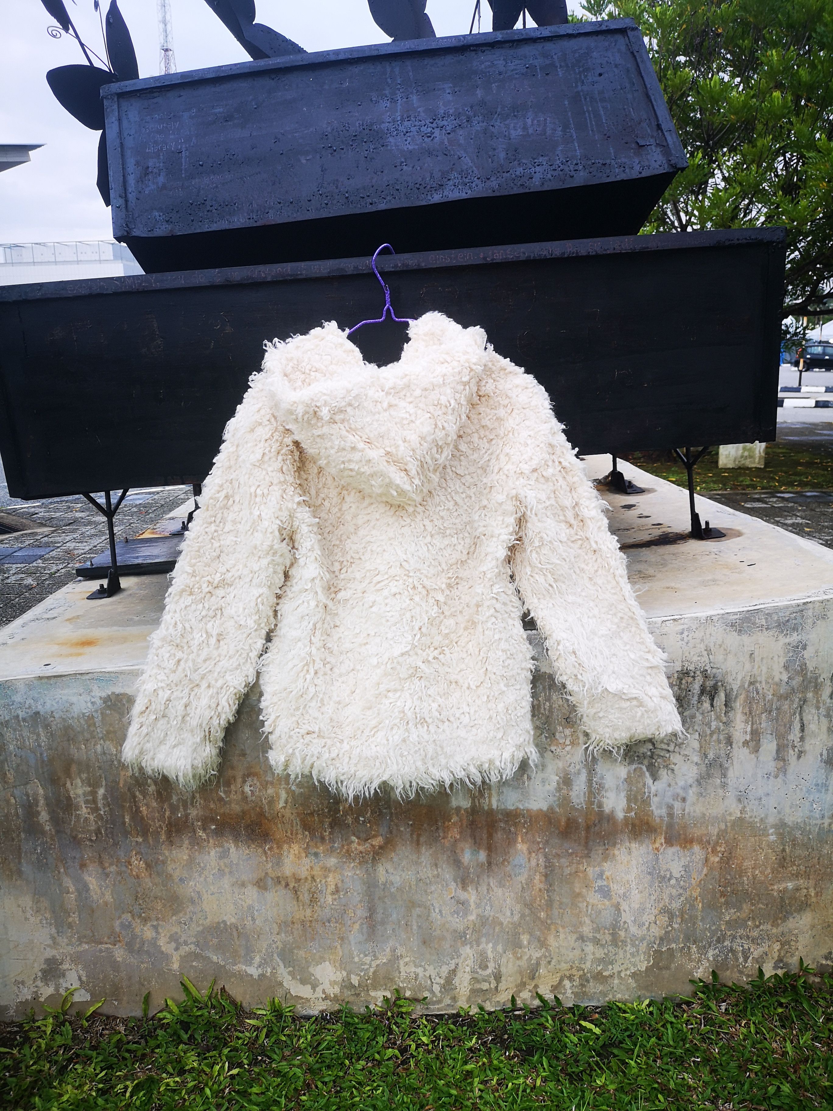 Japanese Brand × Vintage Ray Beams Faux Fur Button Jacket Size M / US 6-8 / IT 42-44 - 2 Thumbnail