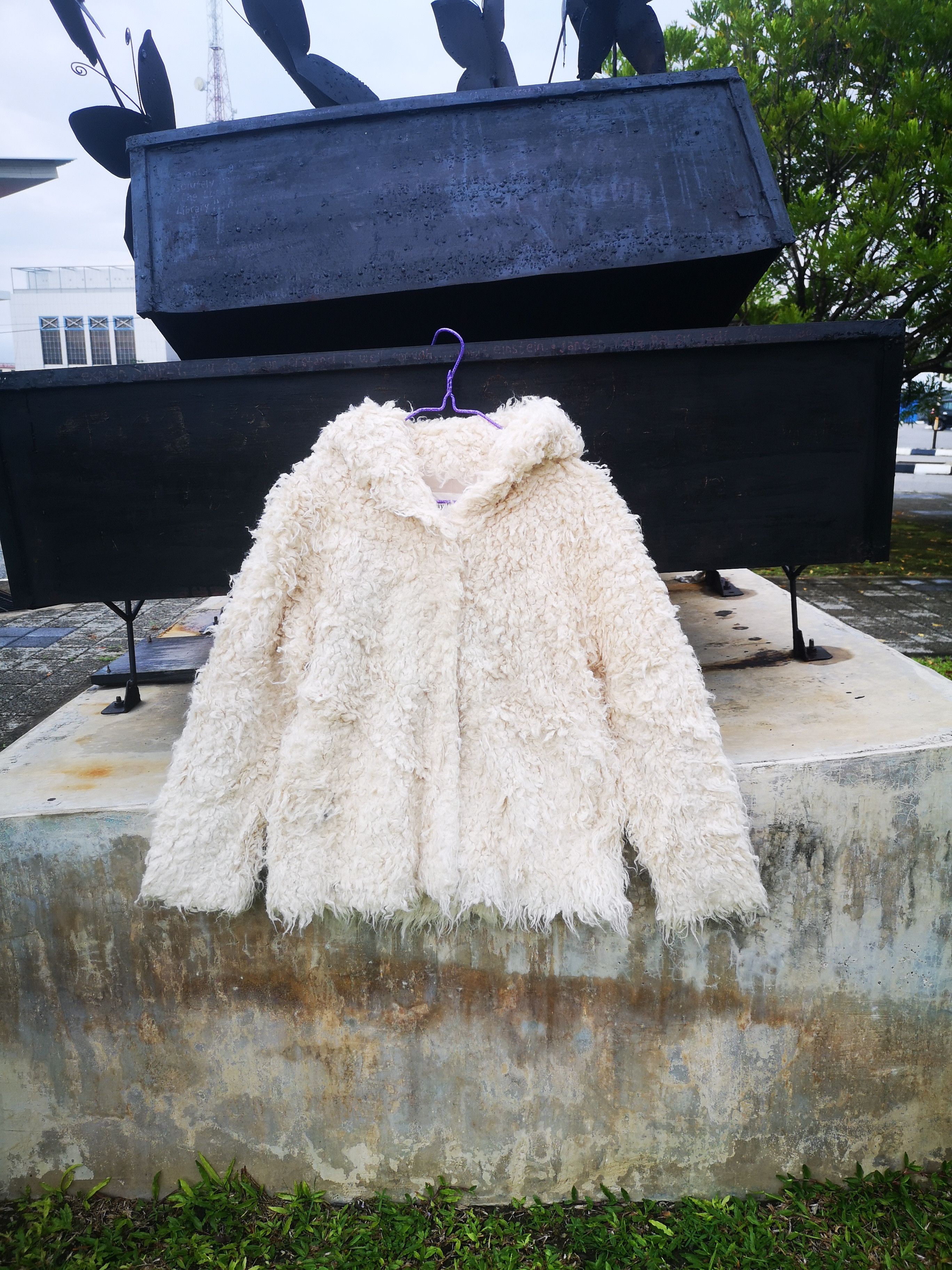 Japanese Brand × Vintage Ray Beams Faux Fur Button Jacket Size M / US 6-8 / IT 42-44 - 1 Thumbnail