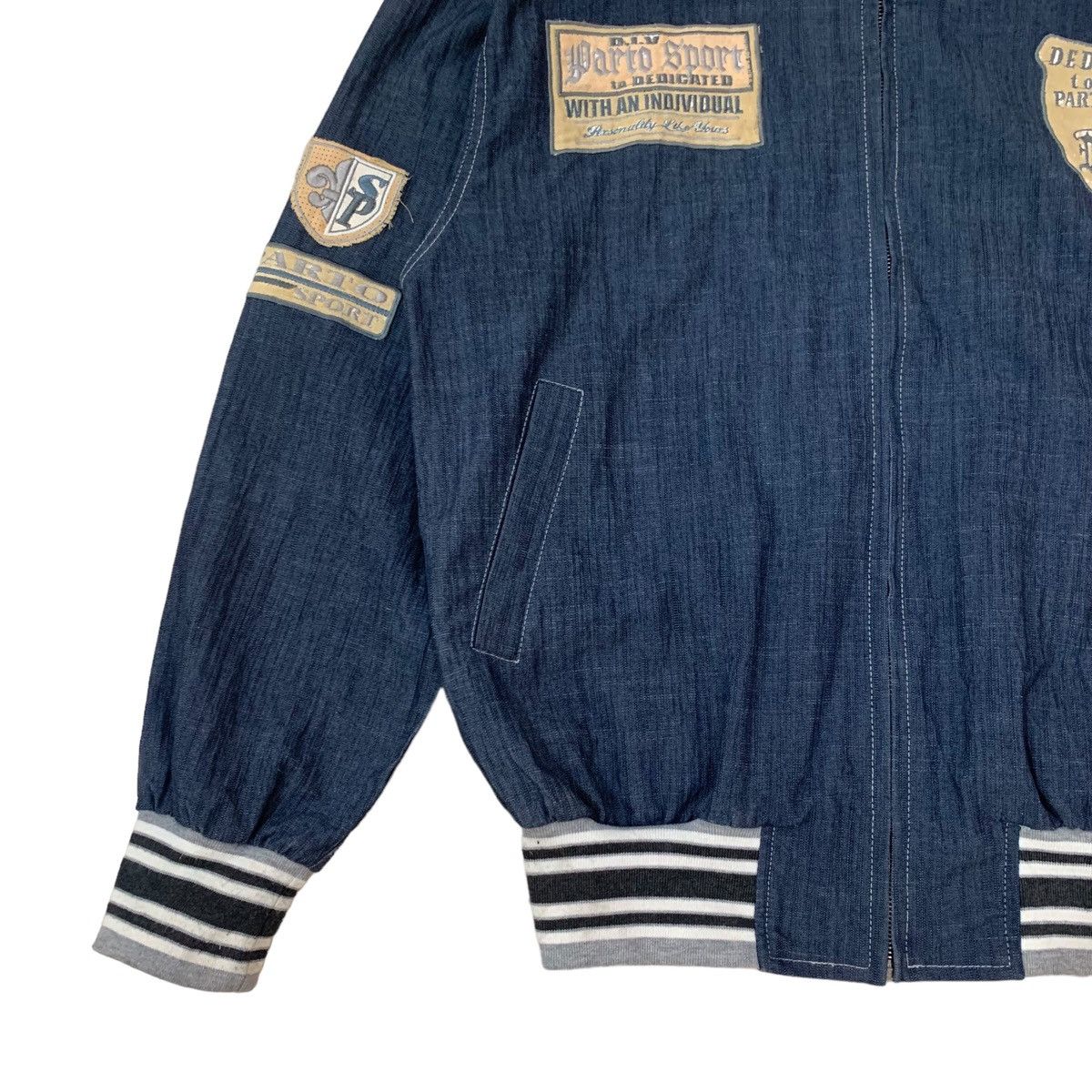 Japanese Brand Vintage Parto ll Individual Bomber Jacket Size US L / EU 52-54 / 3 - 6 Thumbnail
