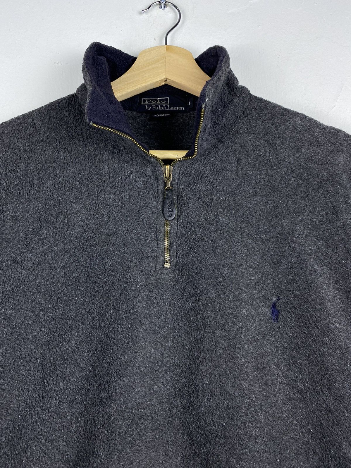 Polo Ralph Lauren GONE 🔥 Vintage Polo Ralph Lauren Fleece Sweatshirt Size US L / EU 52-54 / 3 - 3 Thumbnail